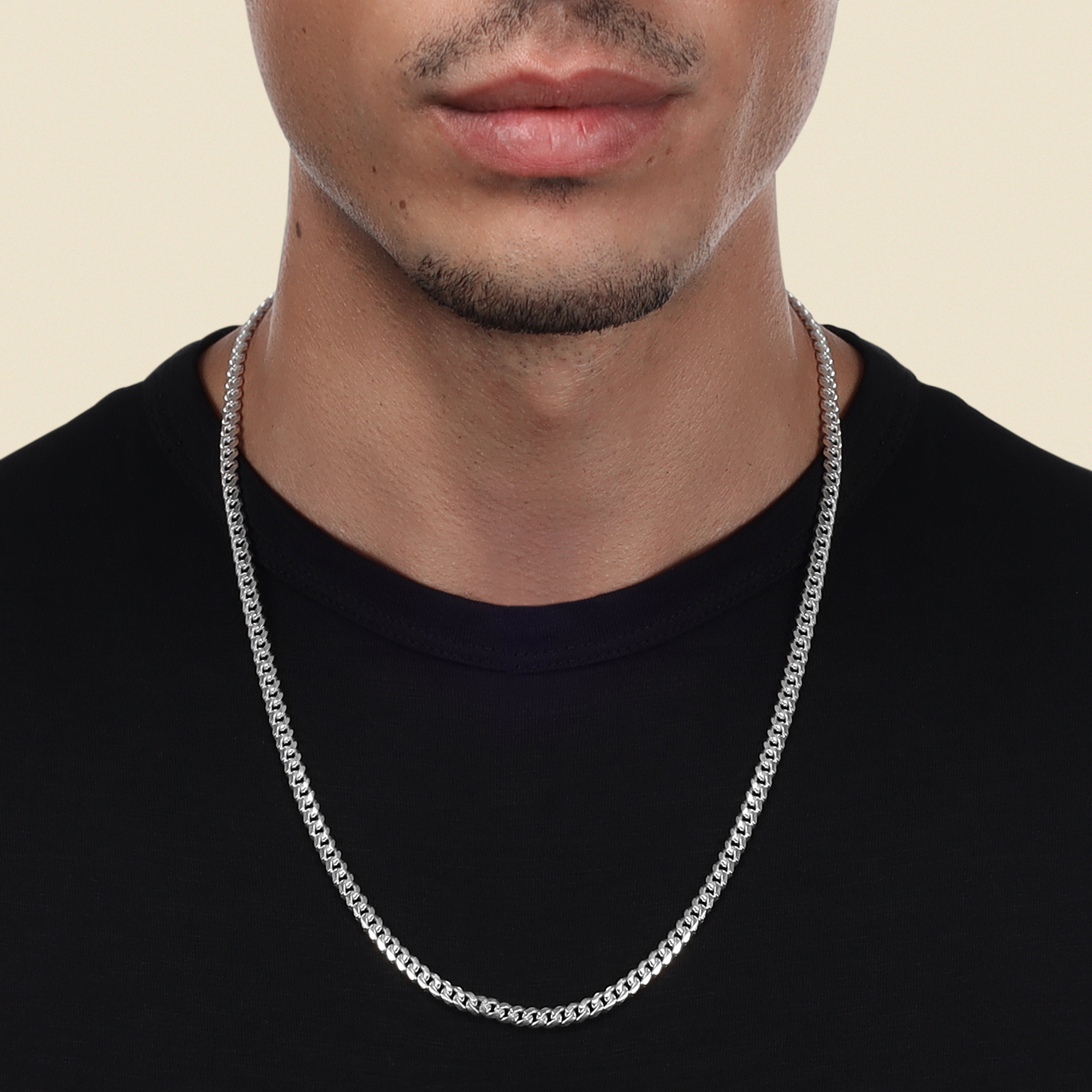 5mm Miami Cuban Link Chain Panzerkette - 925 Silber - Taipan Schmuck