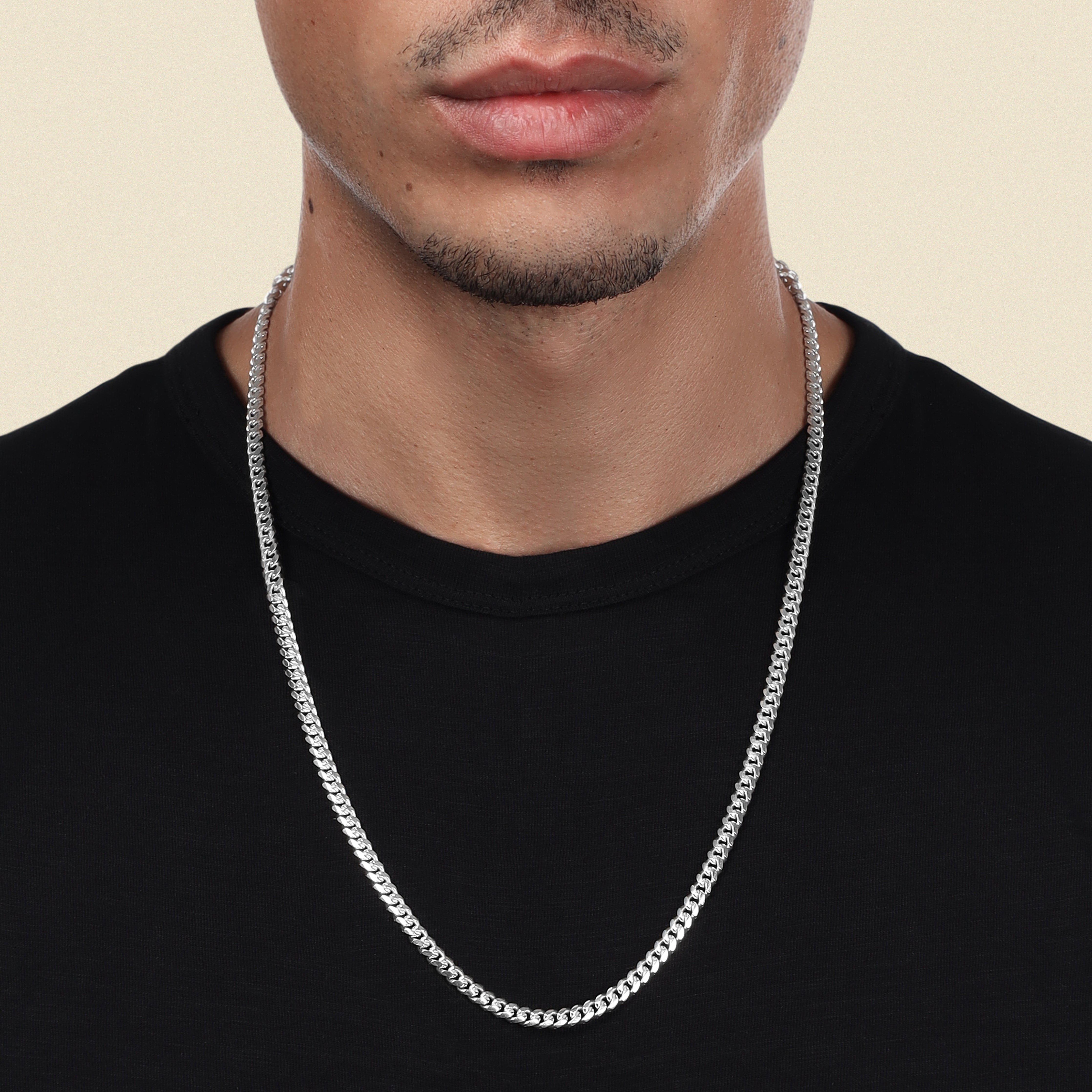 5mm Miami Cuban Link Chain Panzerkette - 925 Silber - Taipan Schmuck