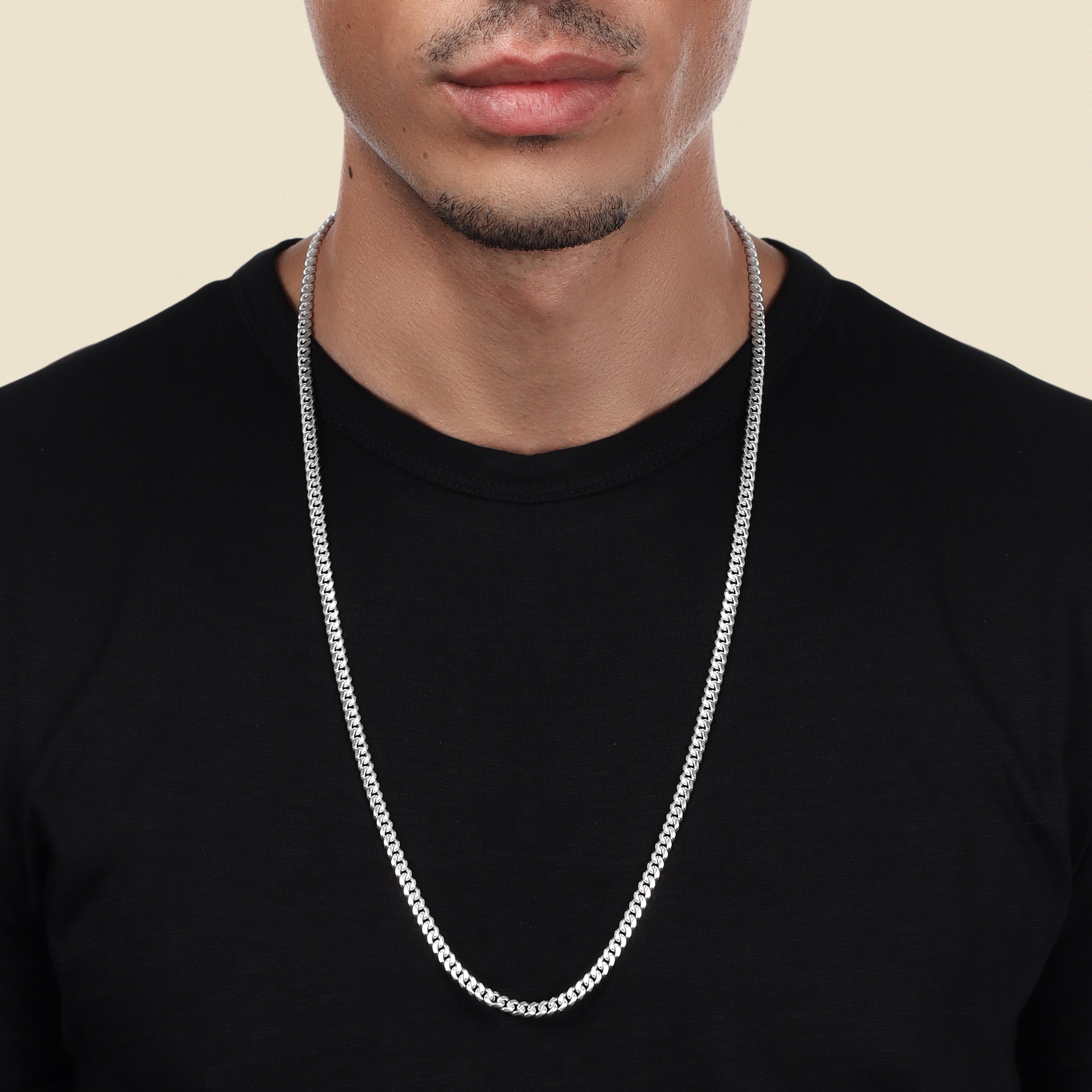 5mm Miami Cuban Link Chain Panzerkette - 925 Silber - Taipan Schmuck