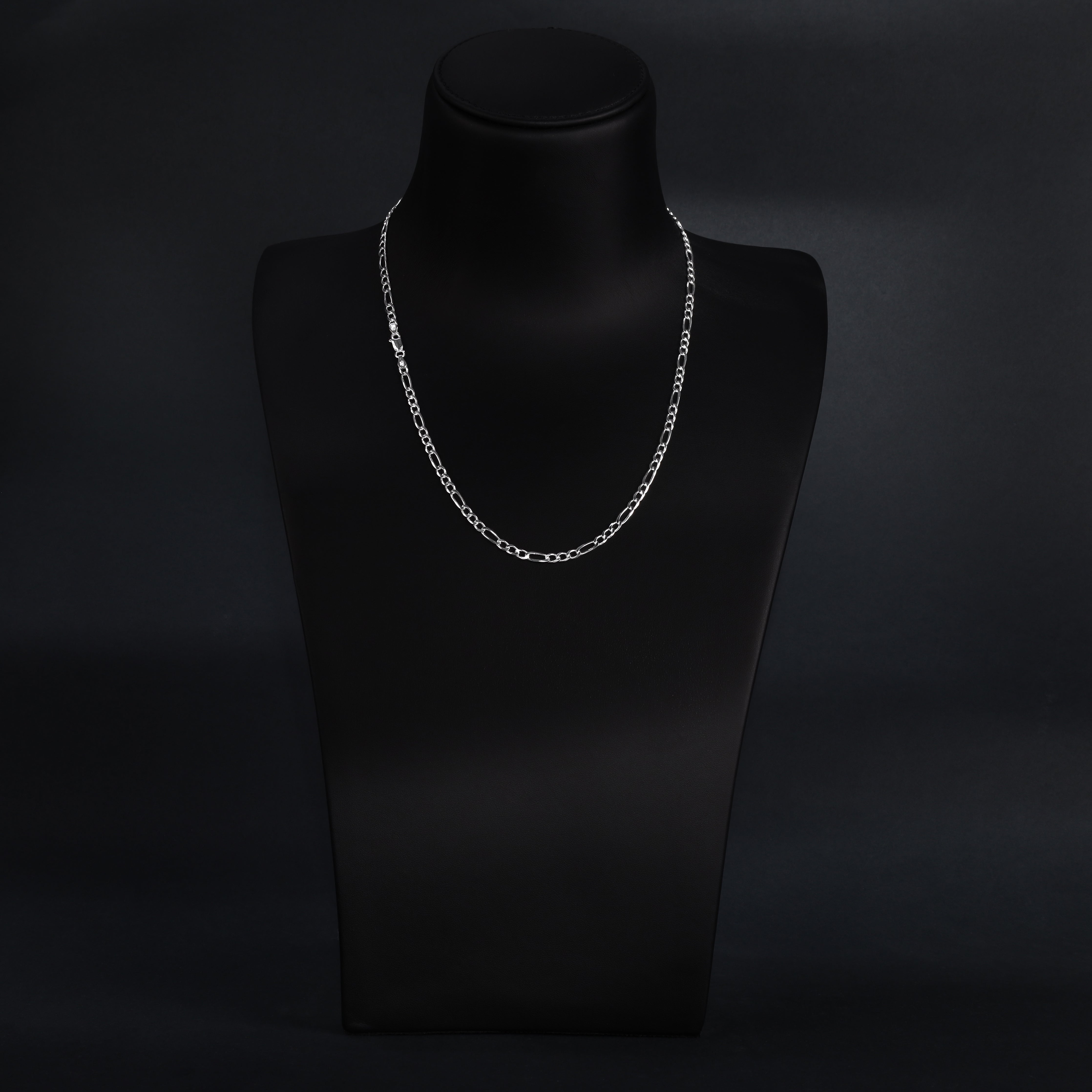 Figarokette 4mm breit aus 925 Silber - Taipan Schmuck