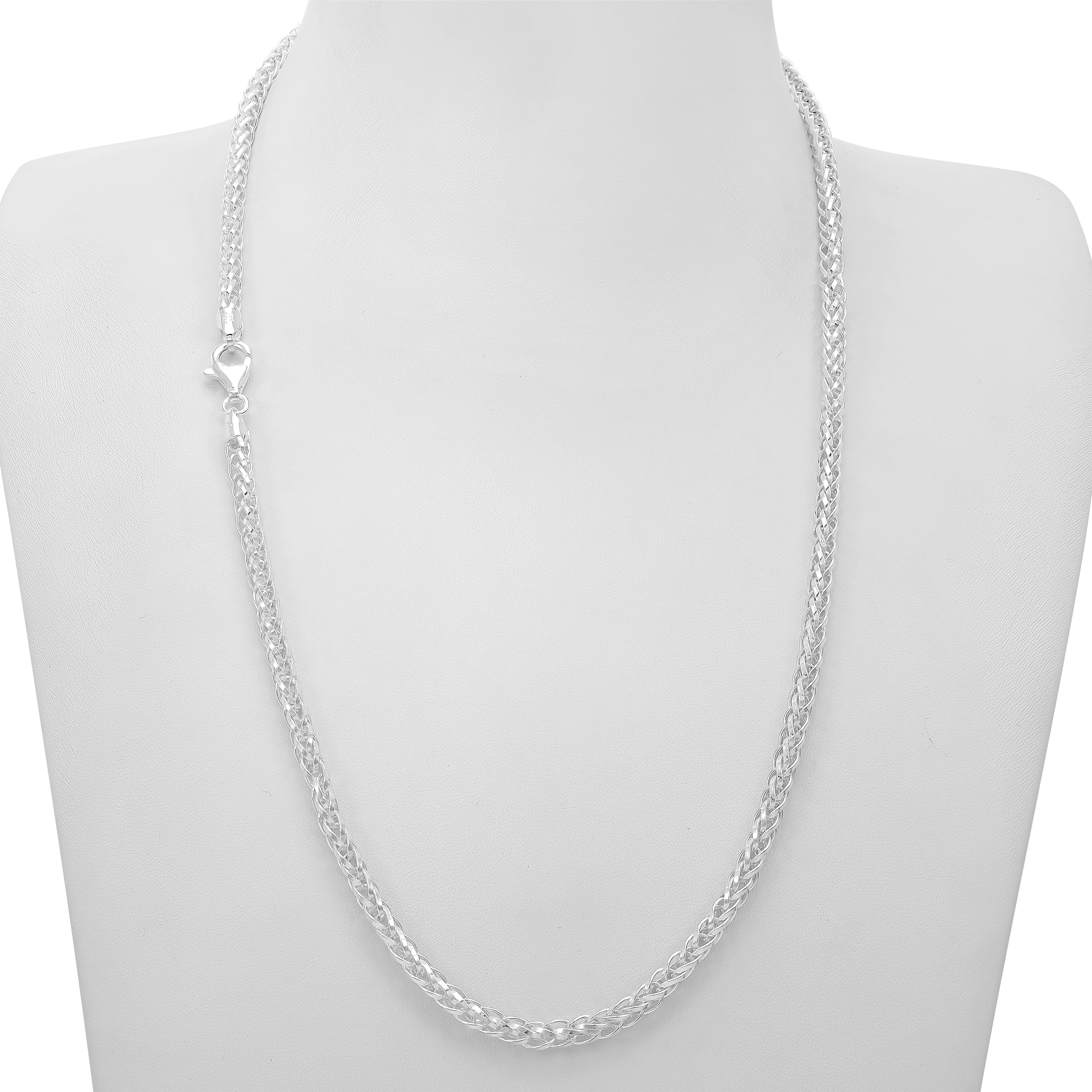 5mm Kordelkette Ropechain 65cm aus 925 Sterlingsilber