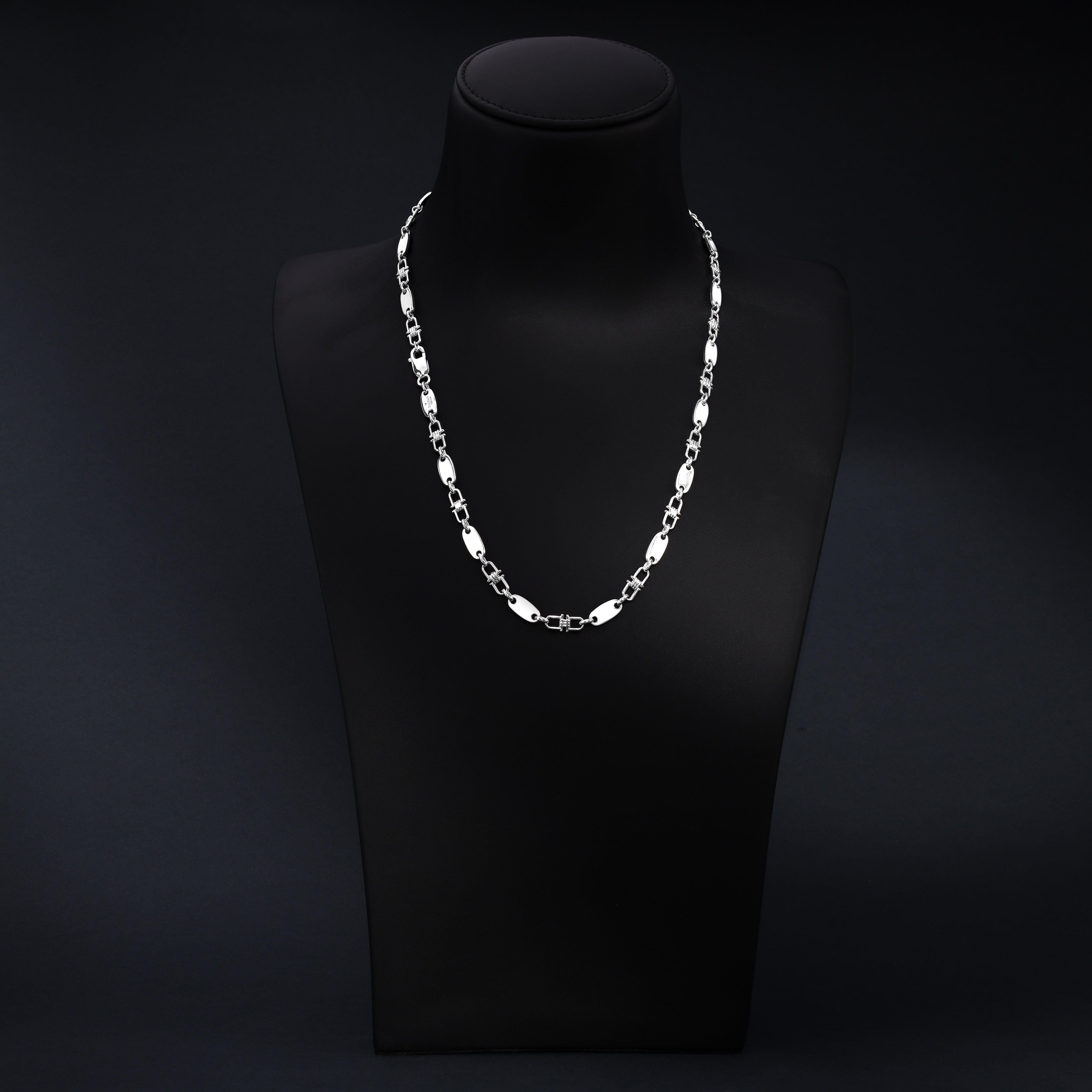 Plattenkette 6mm aus 925 Silber - Taipan Schmuck