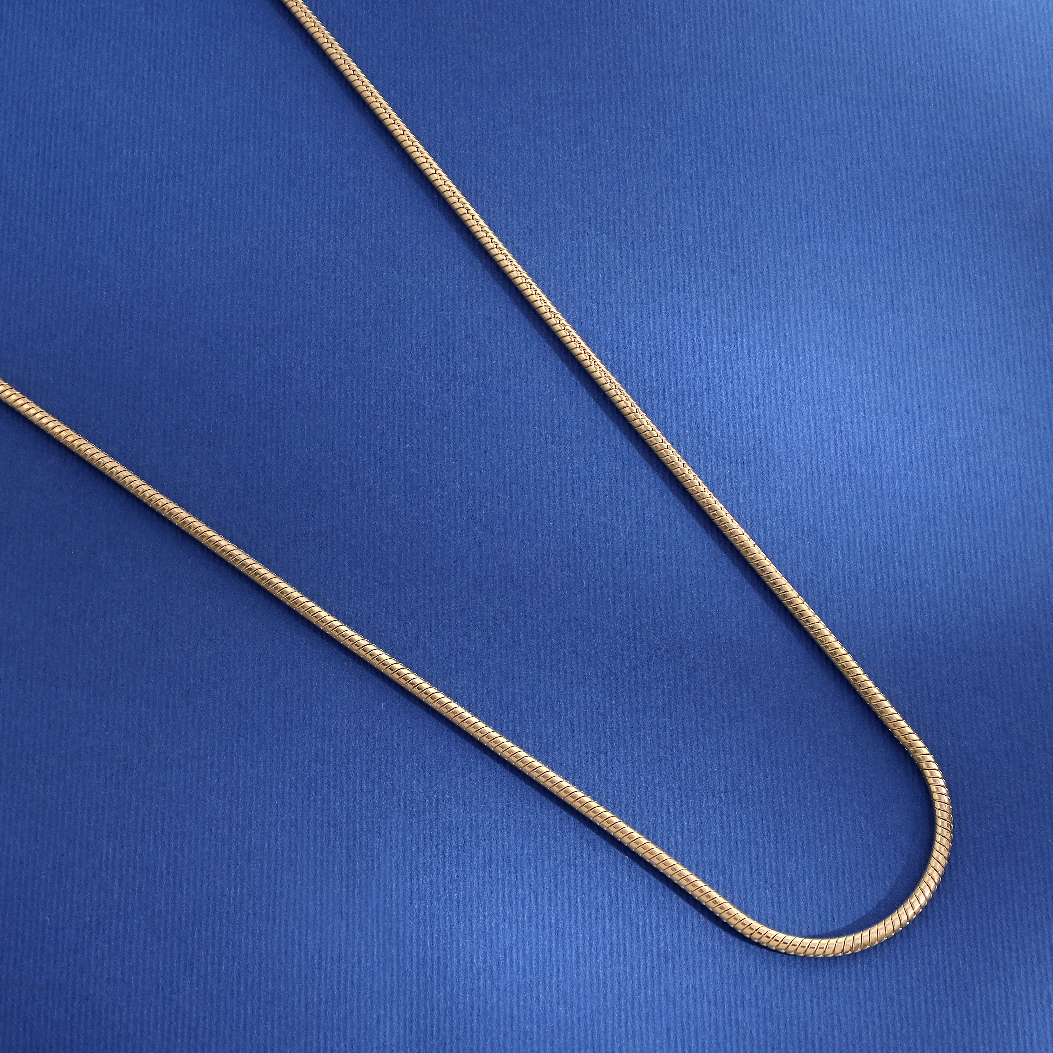 2.4mm snake chain - 925 silver gold plated