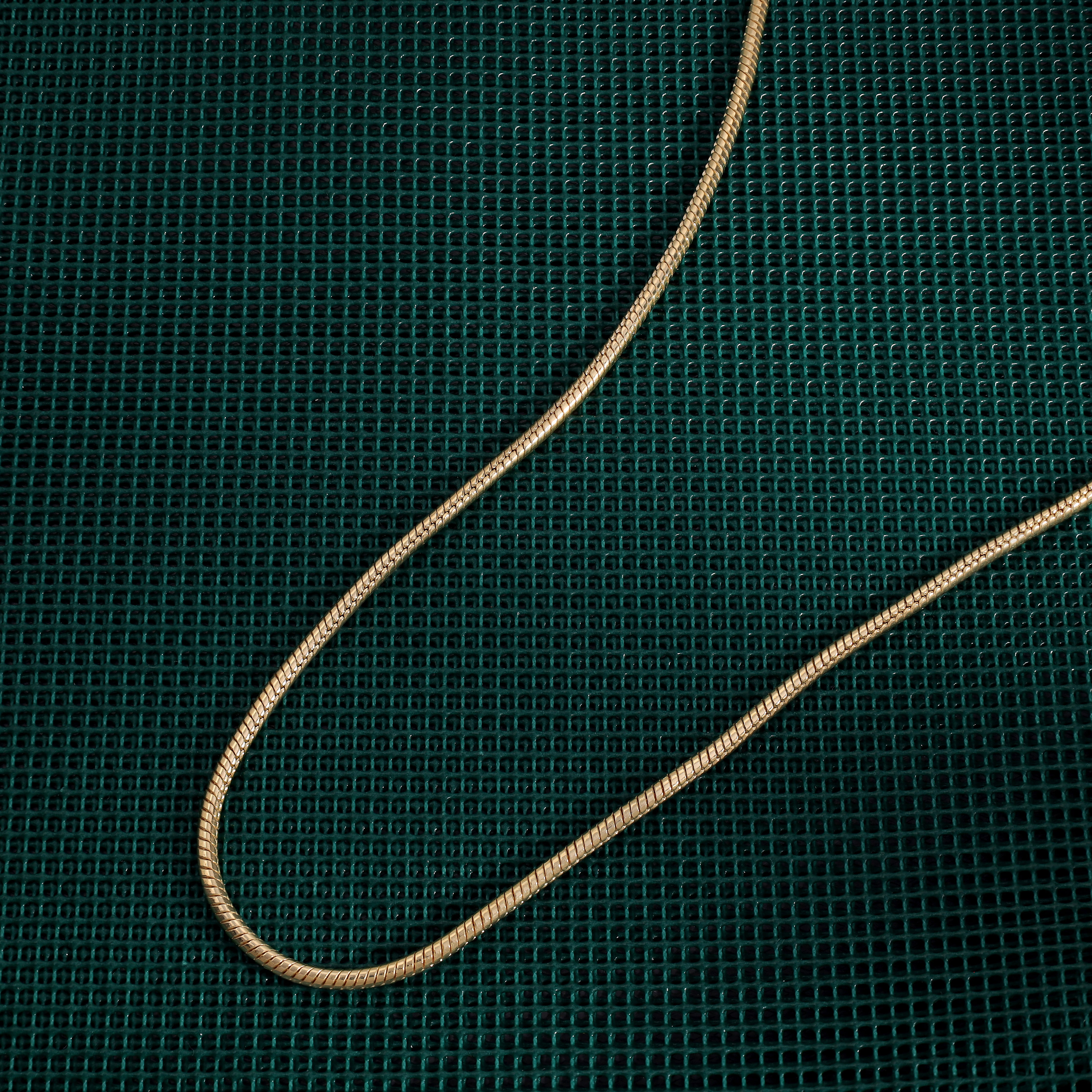 2.4mm snake chain - 925 silver gold plated