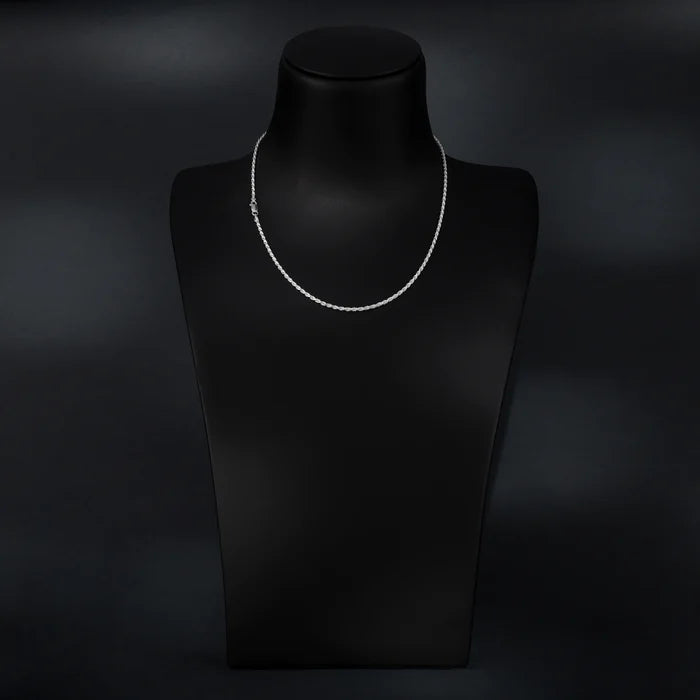 Set - 2,3mm Kordelkette Rope Chain Kette + Armband 925 Silber - Taipan Schmuck