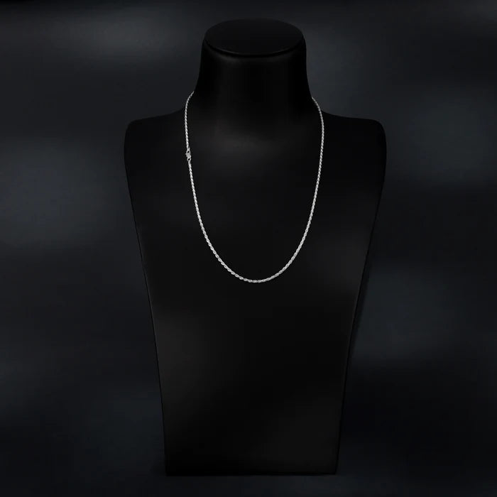 Set - 2,3mm Kordelkette Rope Chain Kette + Armband 925 Silber - Taipan Schmuck