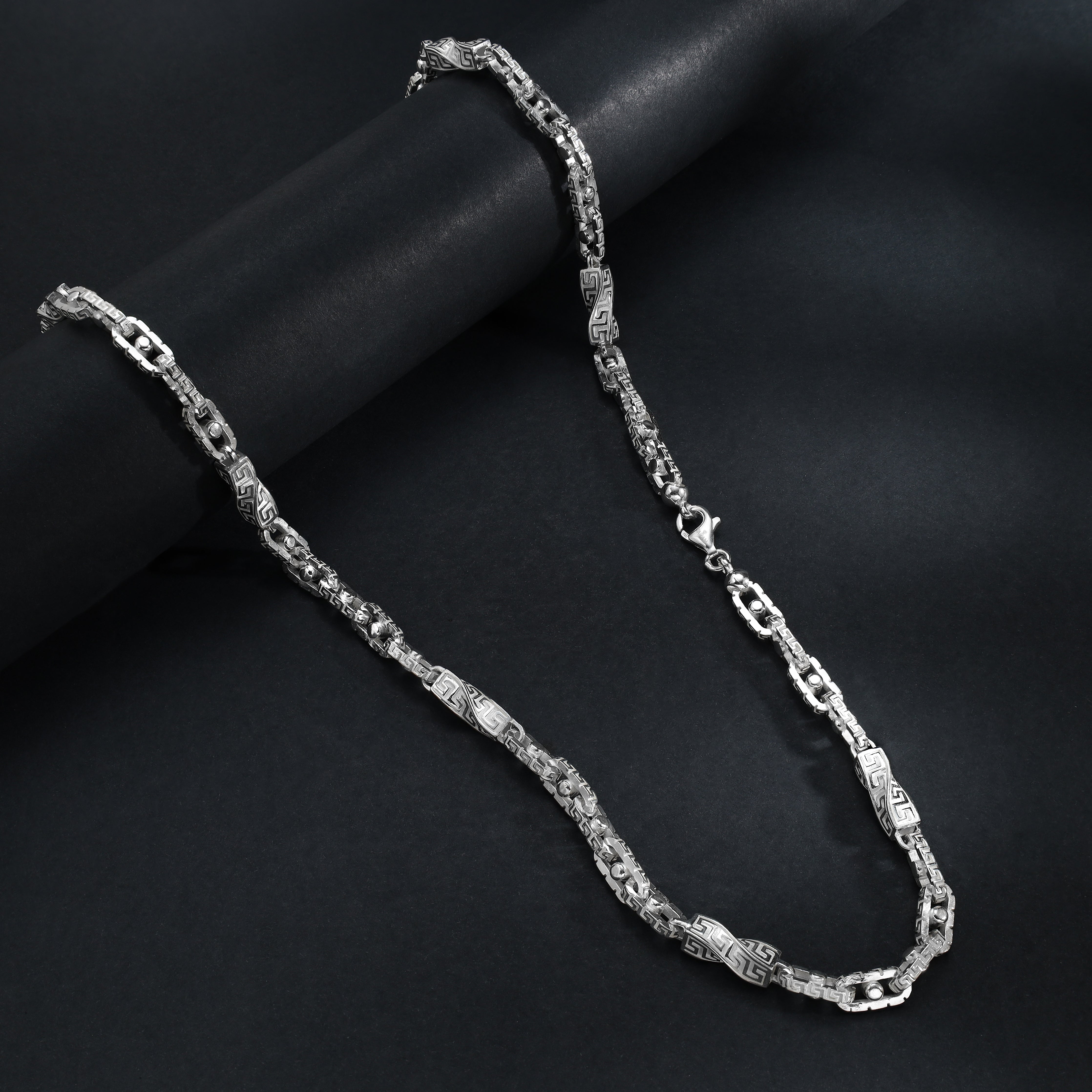 Santorini Monte Carlo Kette 55/60/65/70cm lang 6mm breit aus 925 Sterlingsilber - Taipan Schmuck