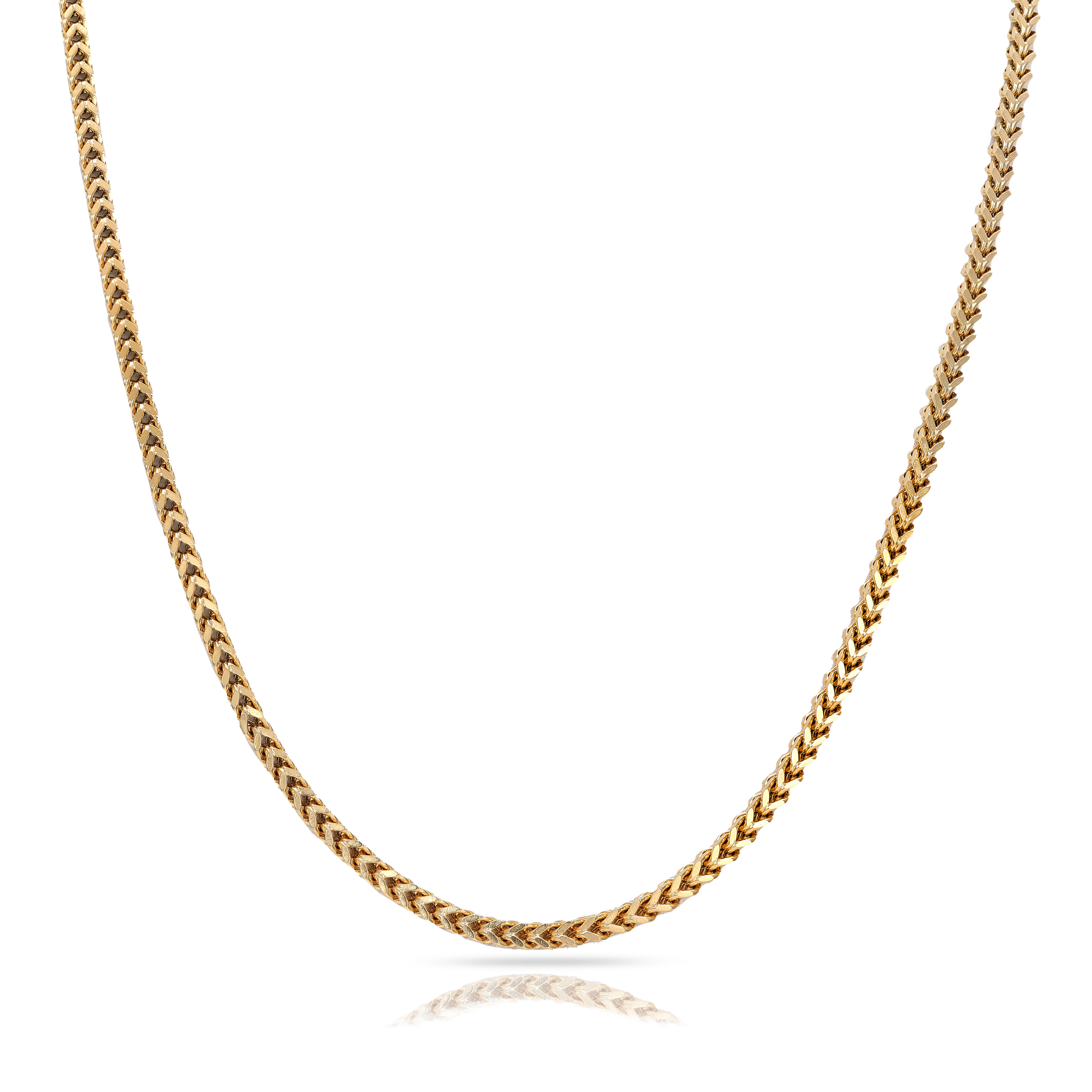 3mm Franco aus Edelstahl 18K vergoldet - Taipan Schmuck
