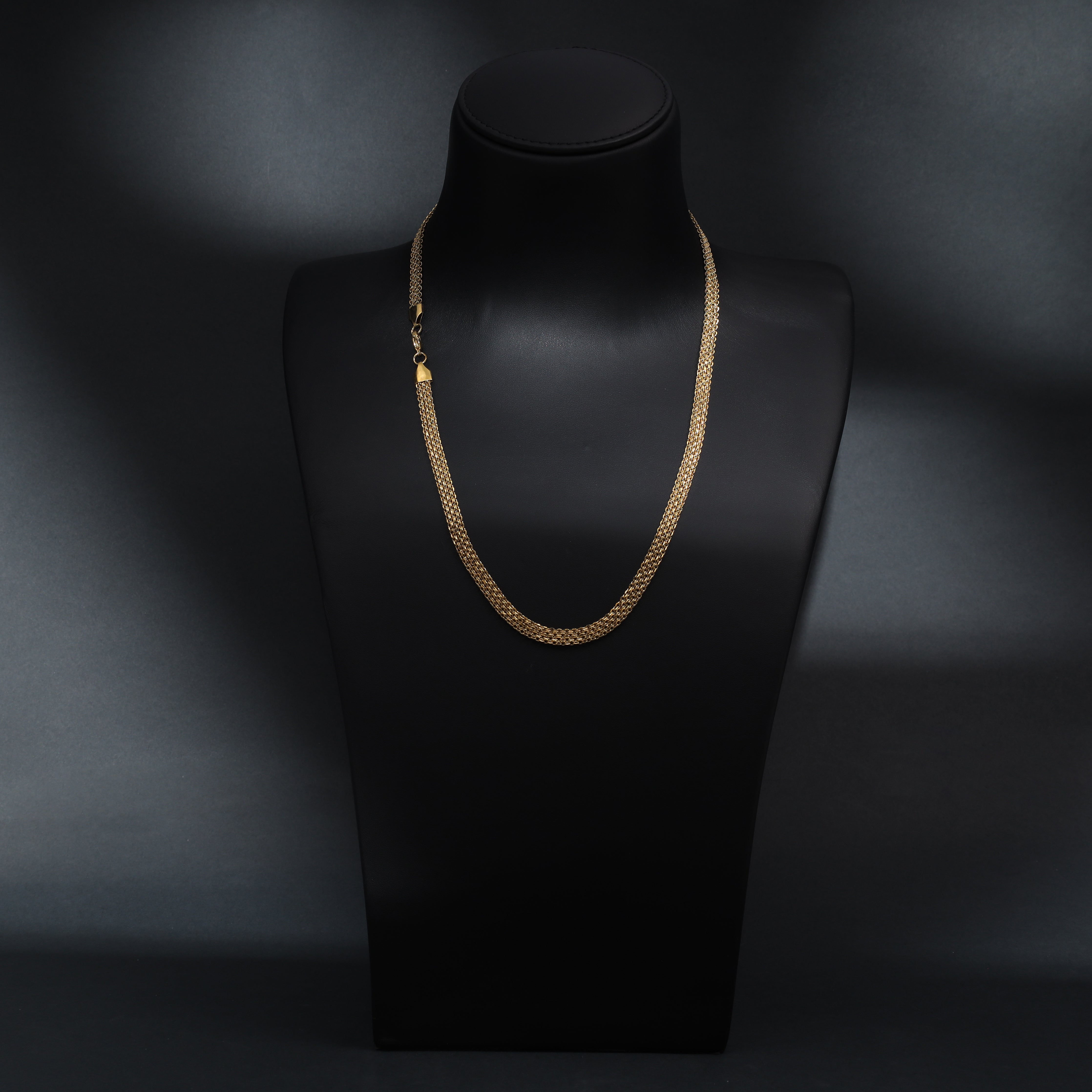 6mm Bismarck Kette aus Edelstahl 18K Vergoldet - Taipan Schmuck