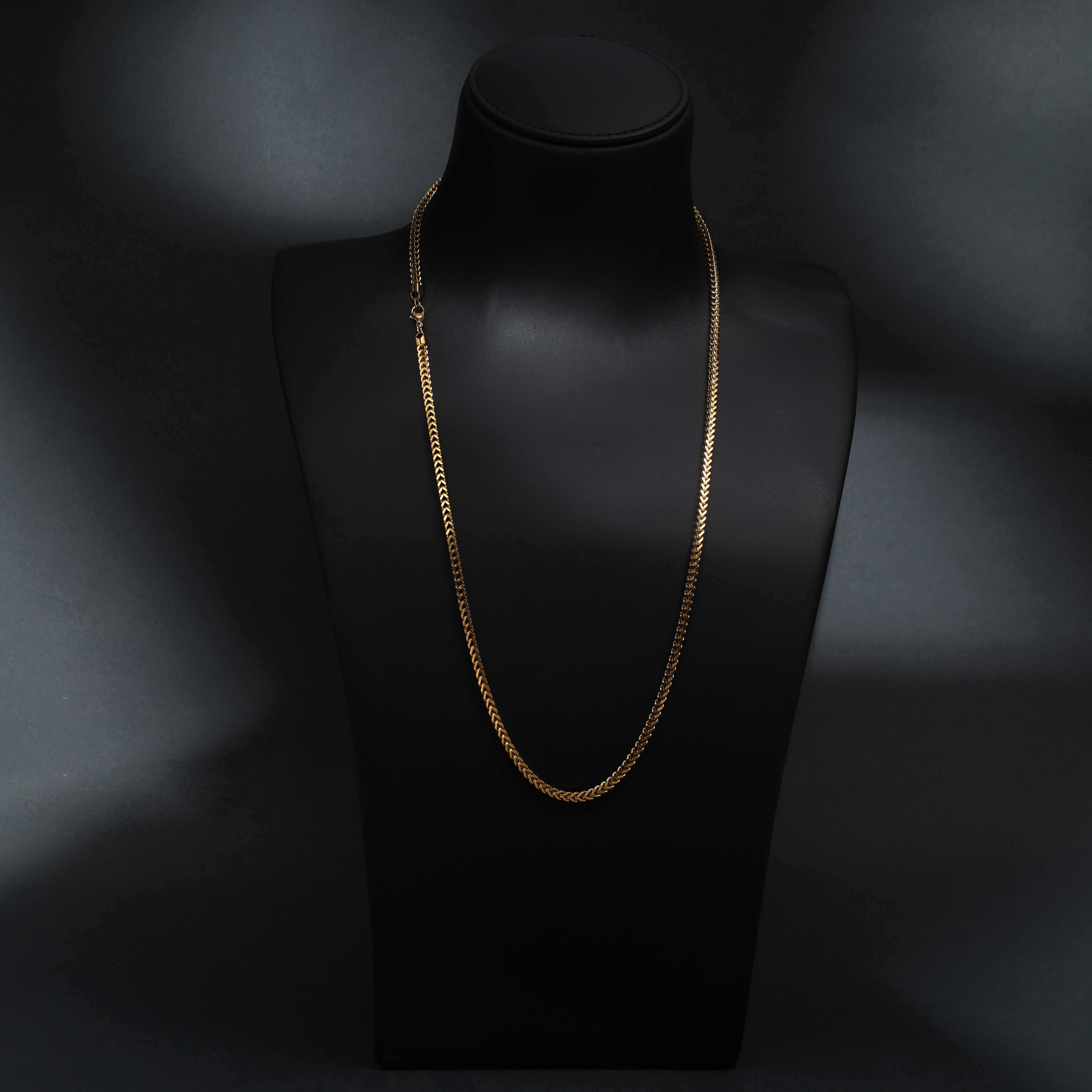 3mm Franco aus Edelstahl 18K vergoldet - Taipan Schmuck