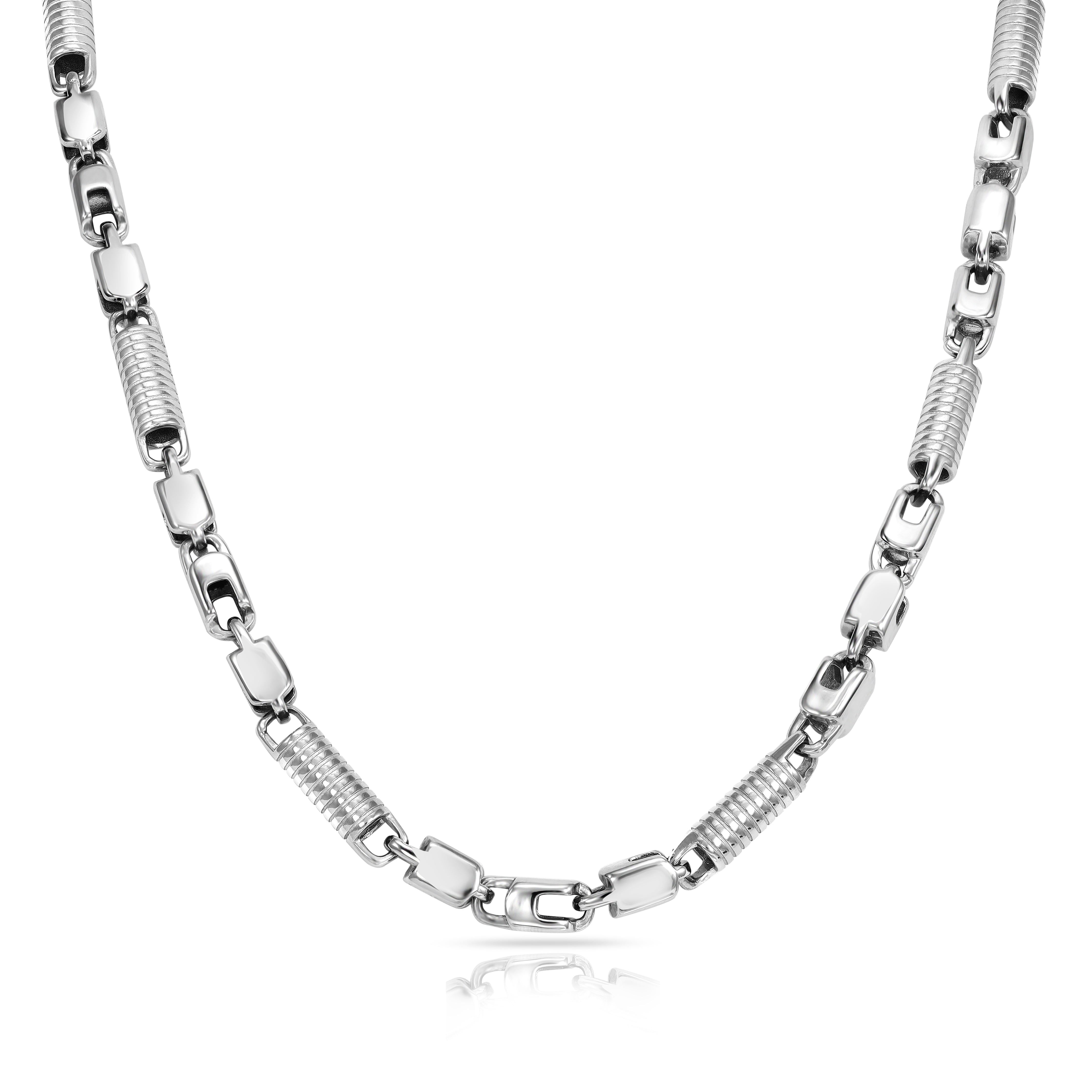 Montercarlo Kette 6mm breit 60-70cm lang aus Edelstahl - Taipan Schmuck