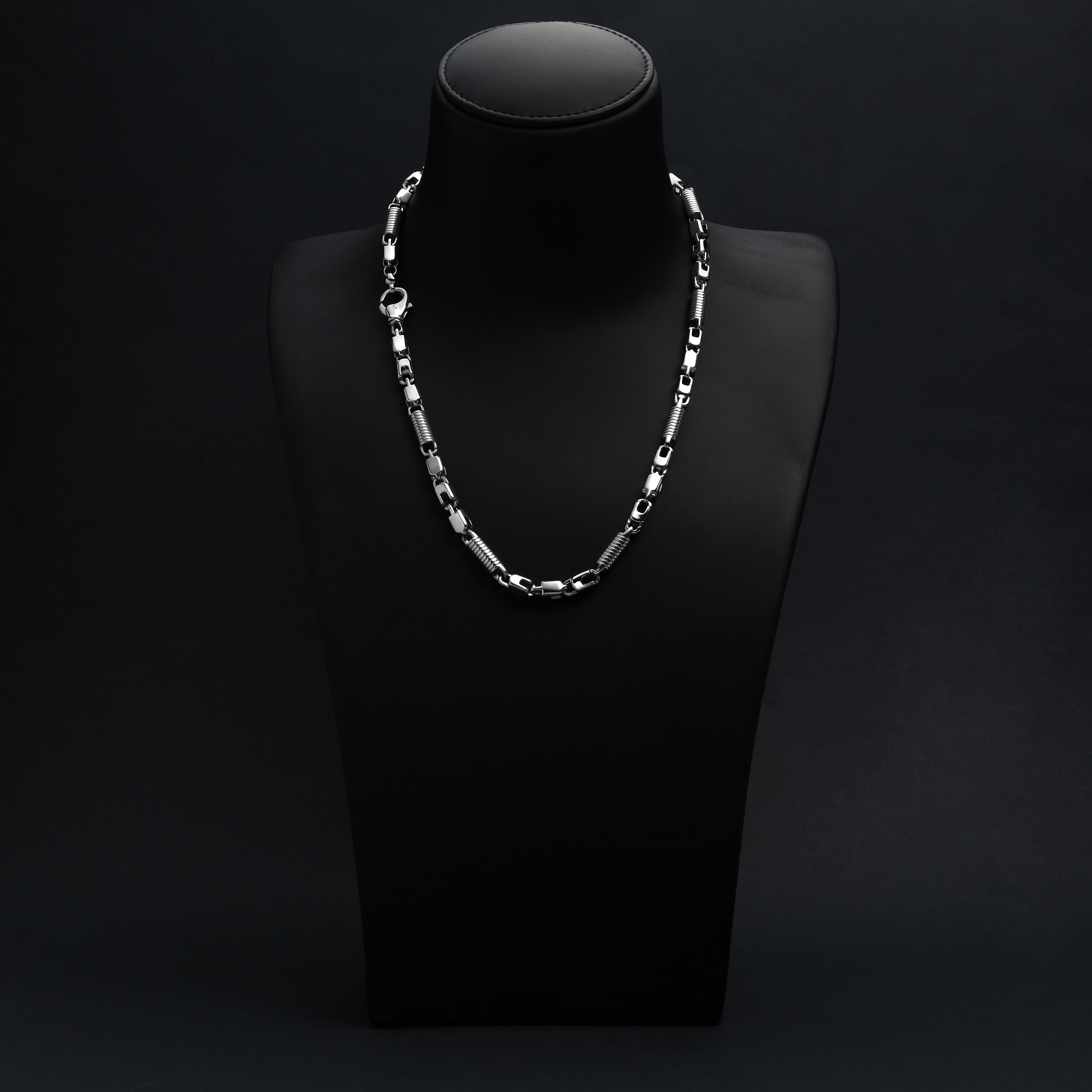 Montercarlo Kette 6mm breit 60-70cm lang aus Edelstahl - Taipan Schmuck