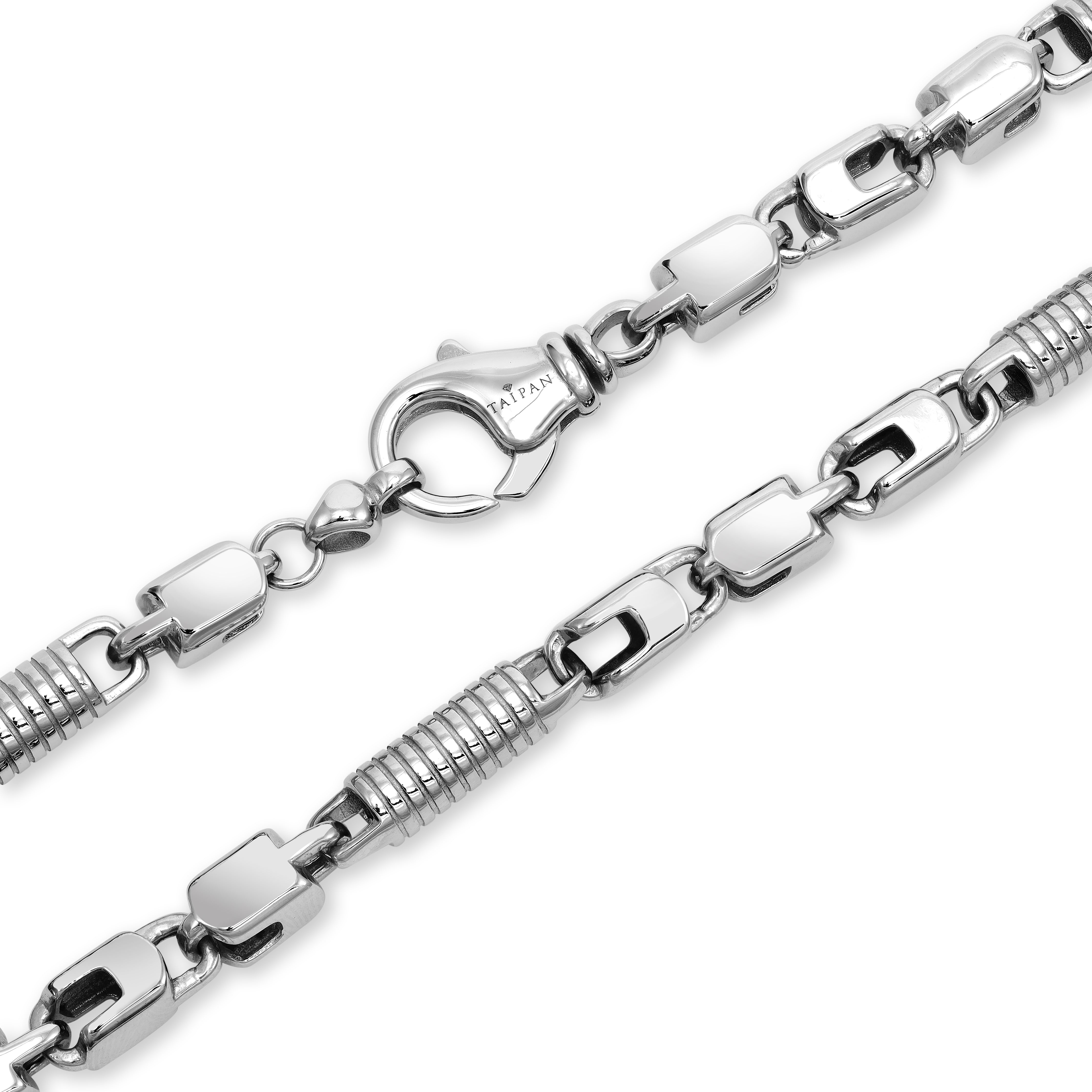 Montercarlo Kette 6mm breit 60-70cm lang aus Edelstahl - Taipan Schmuck