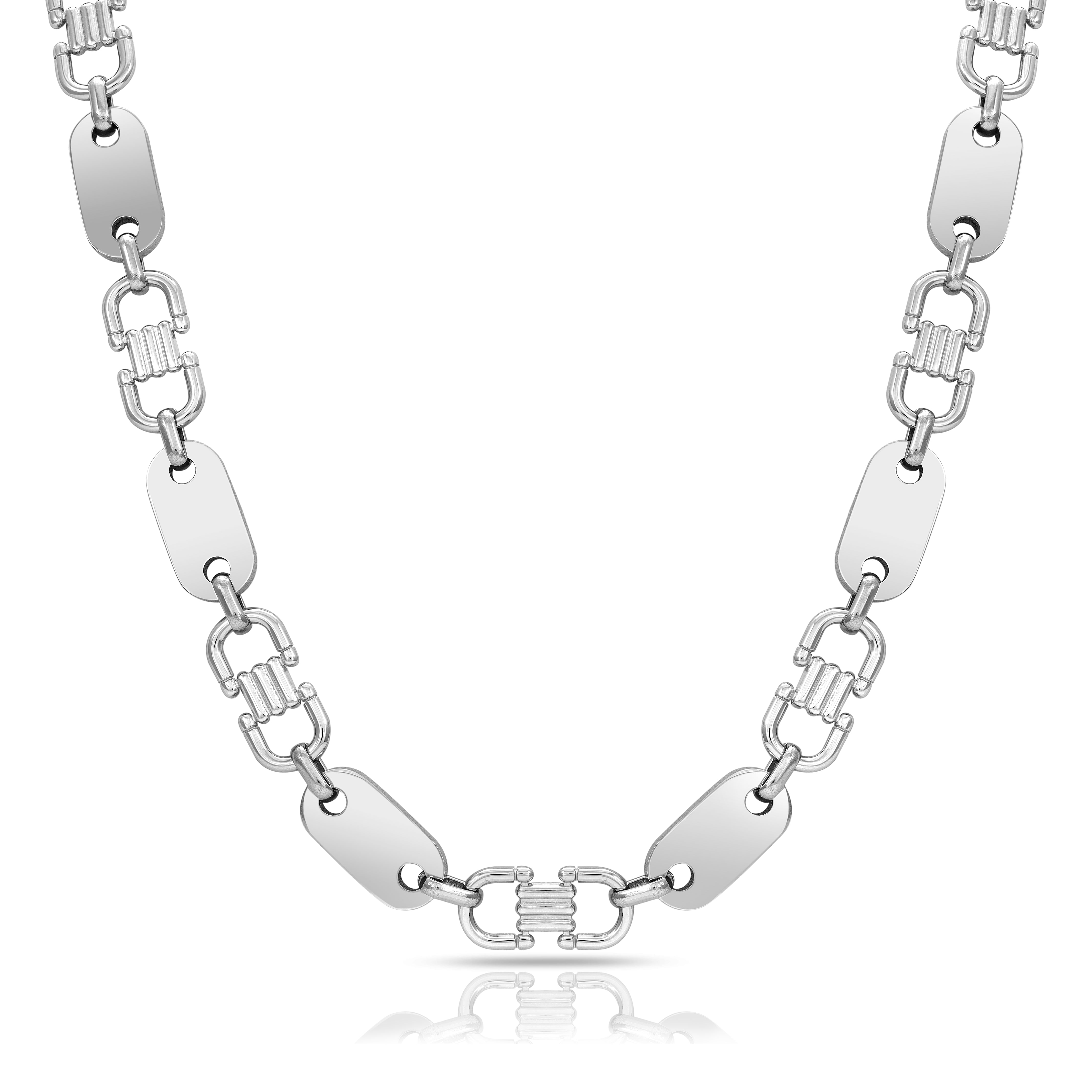 Plate chain 10mm wide stirrup chain made of stainless steel