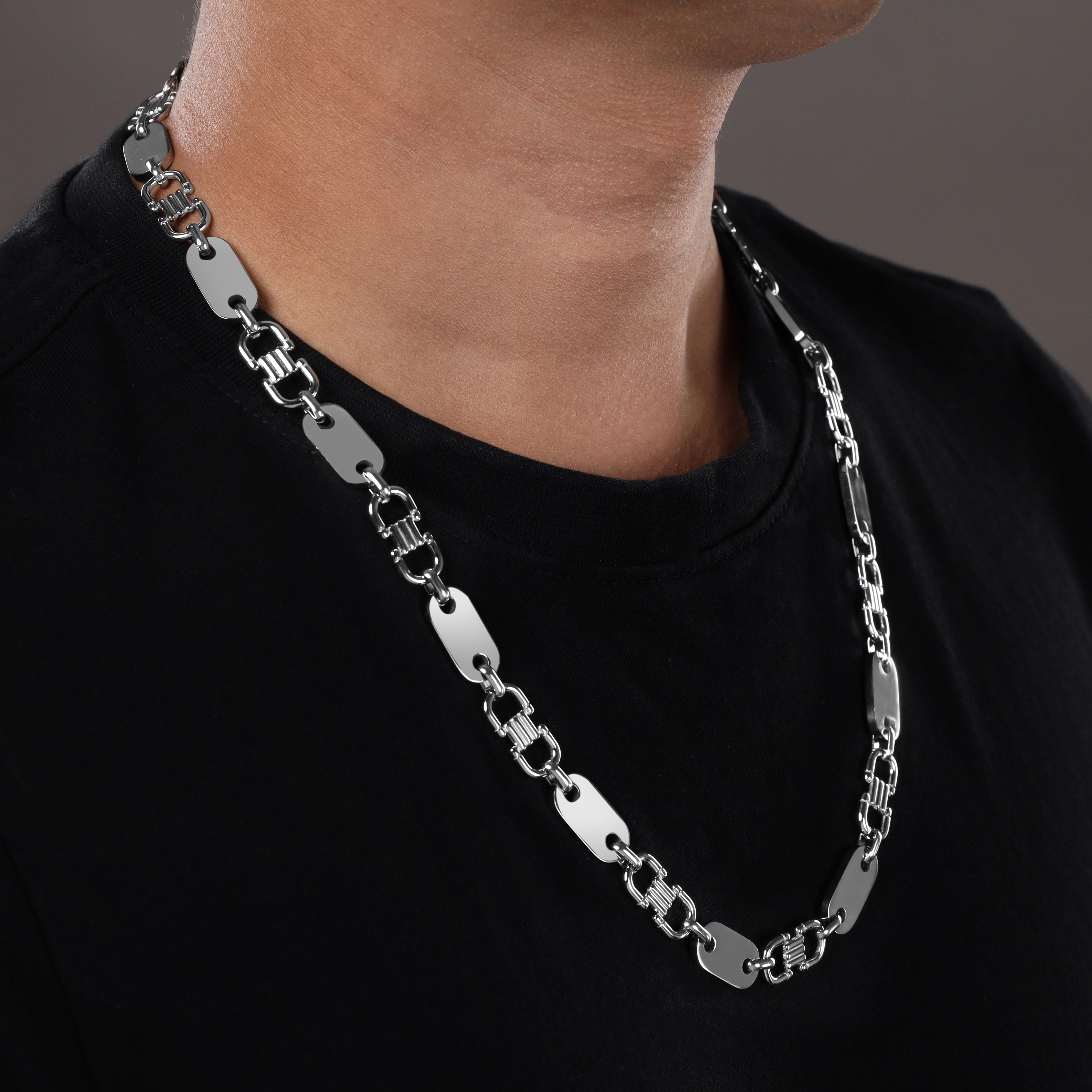 Plate chain 10mm wide stirrup chain made of stainless steel