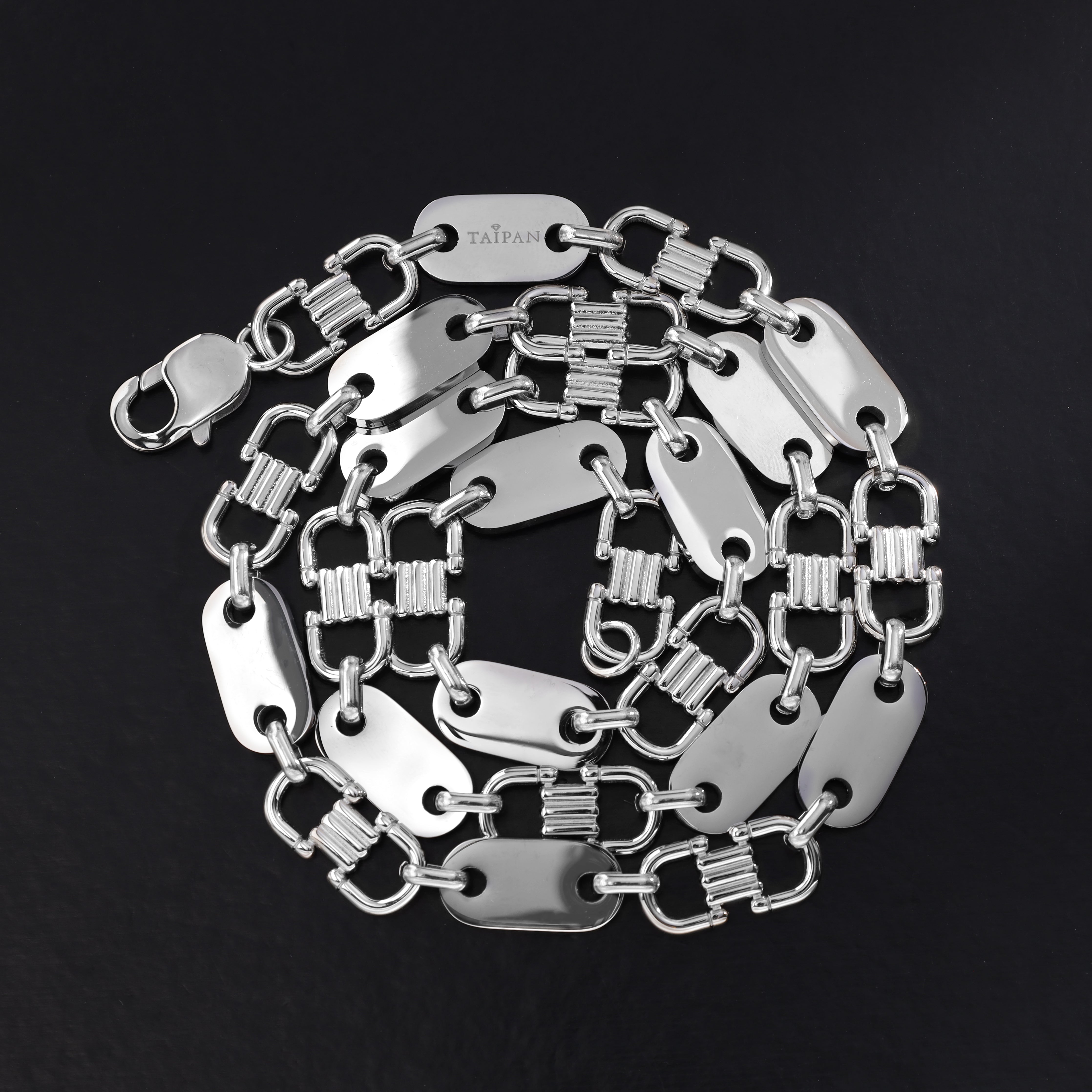 Plate chain 10mm wide stirrup chain made of stainless steel