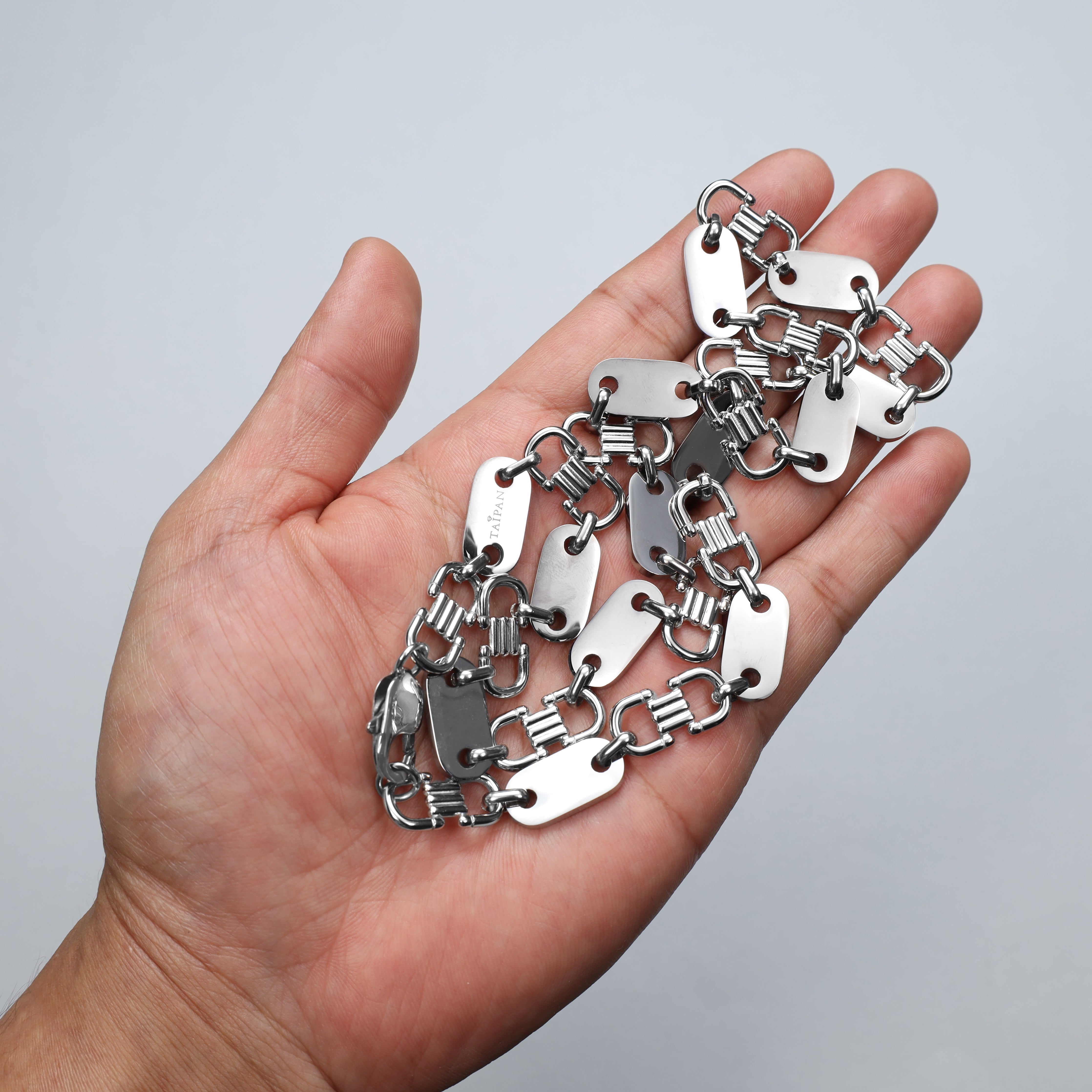 Plate chain 10mm wide stirrup chain made of stainless steel