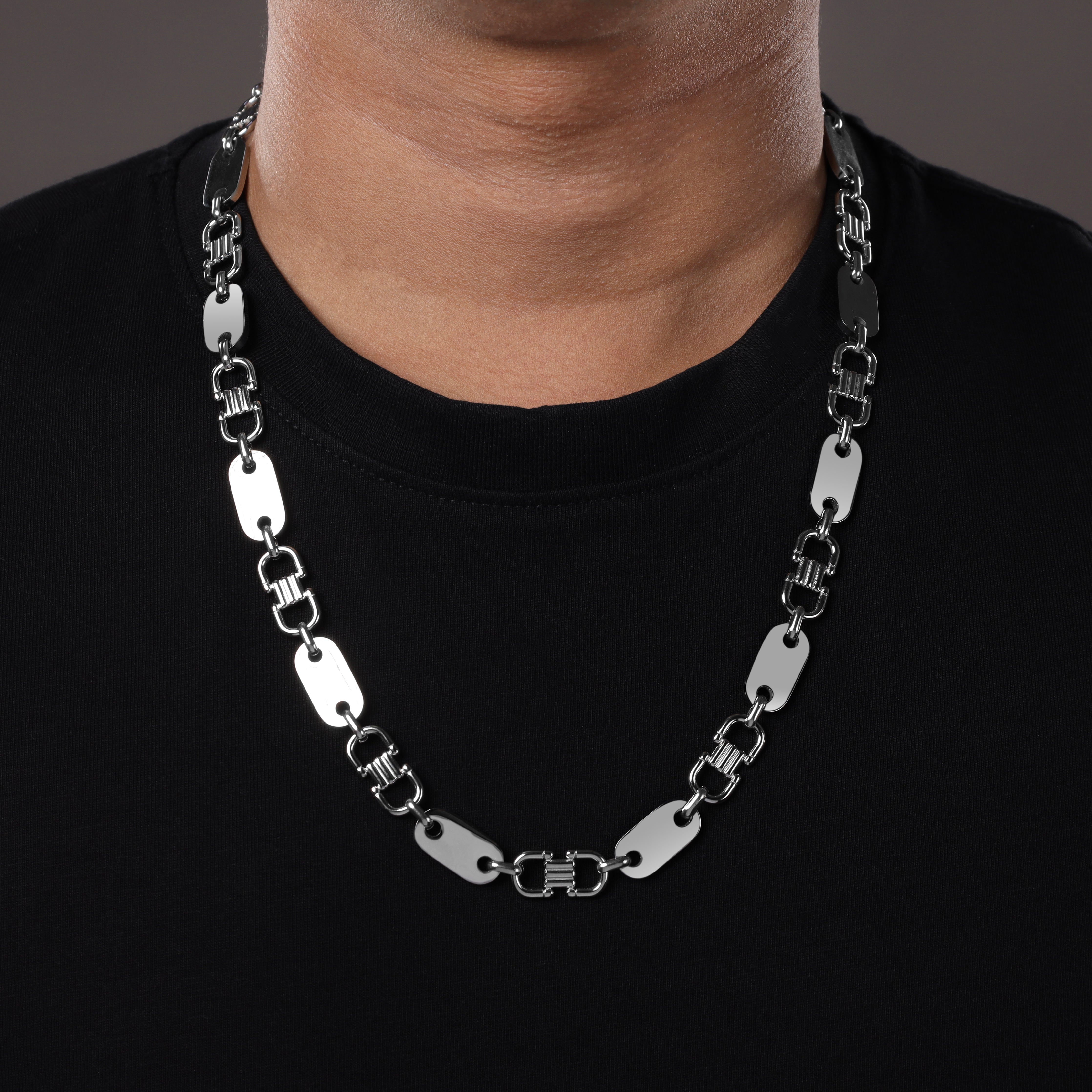 Plate chain 10mm wide stirrup chain made of stainless steel