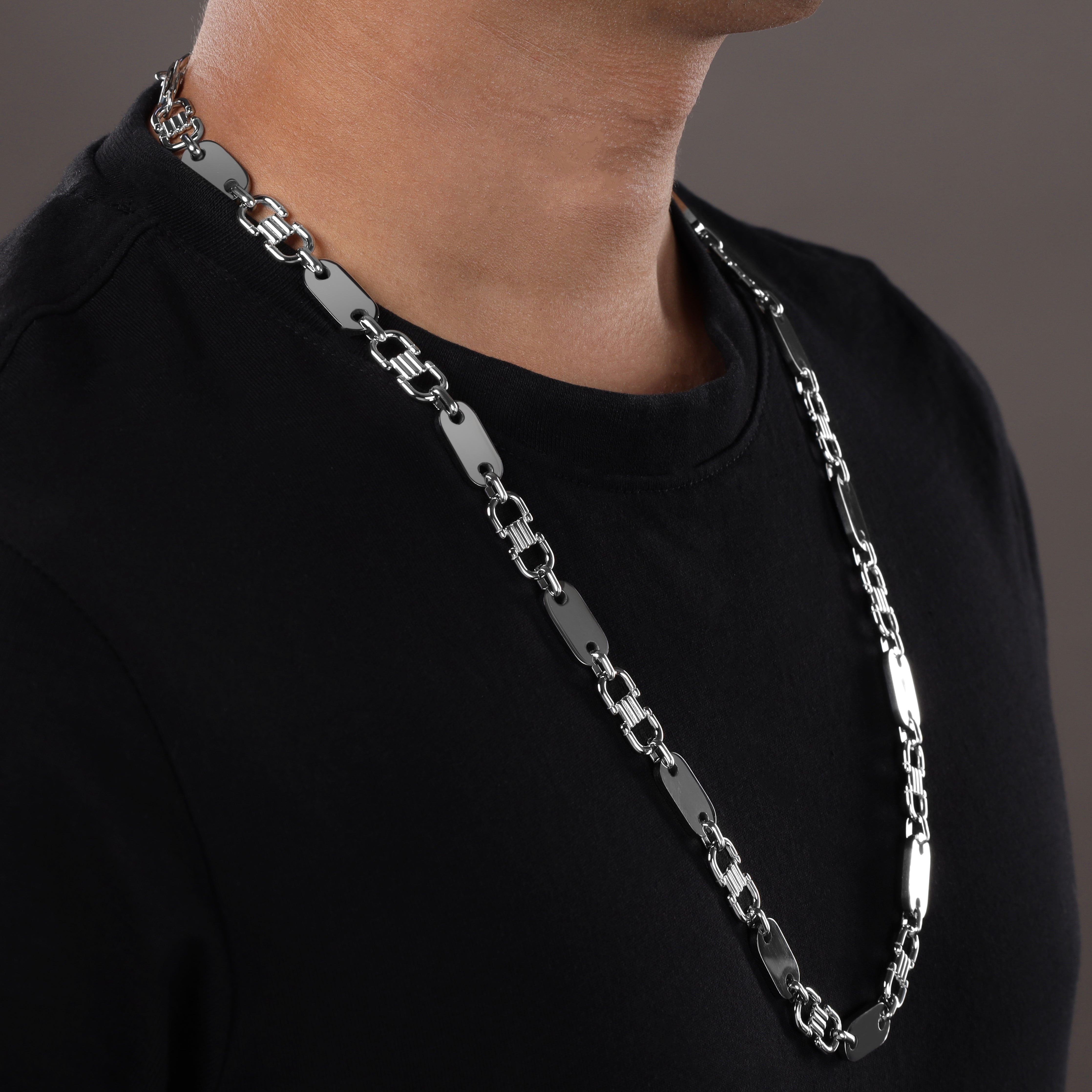 Plate chain 10mm wide stirrup chain made of stainless steel
