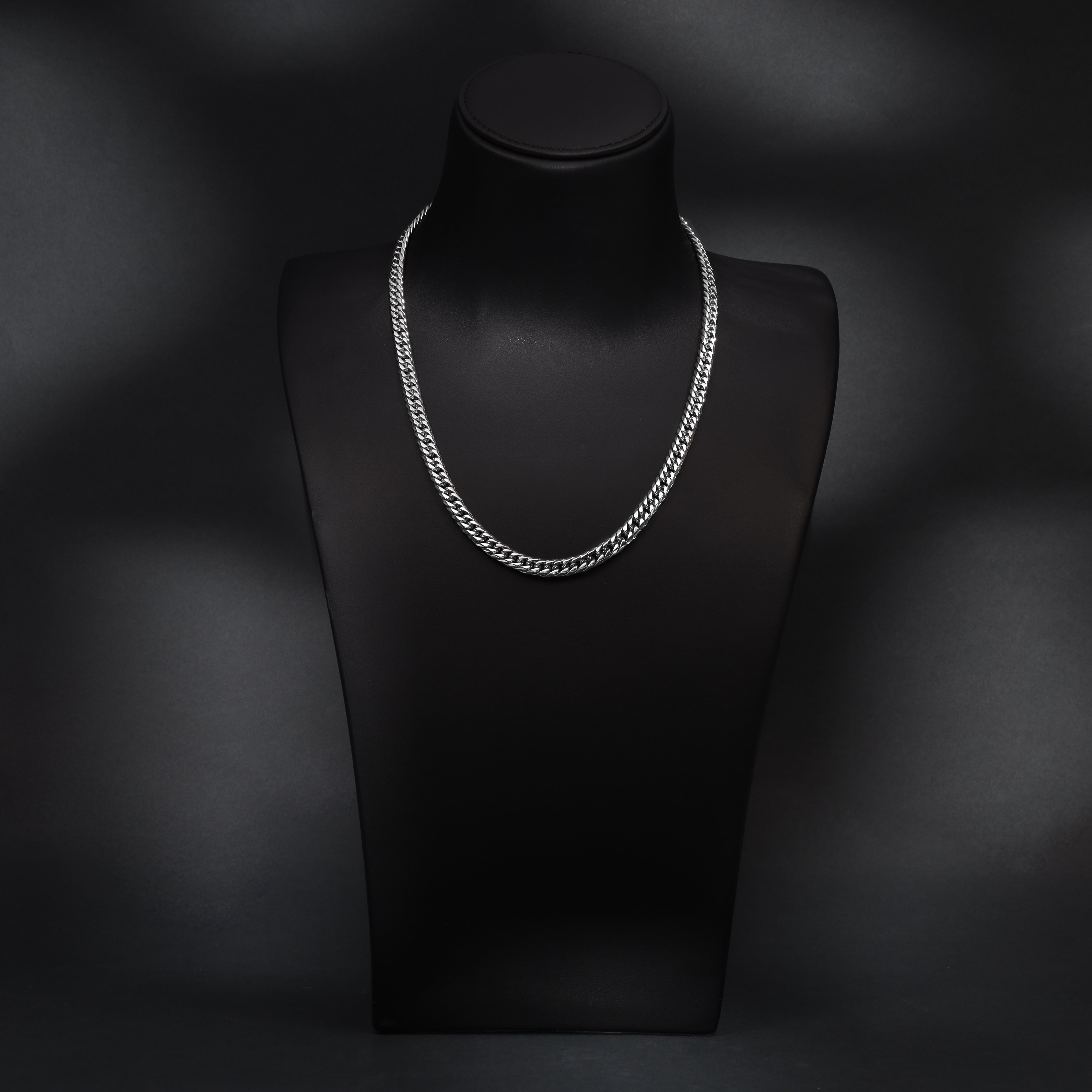 Doppel Panzerkette 7mm breit aus Edelstahl - Taipan Schmuck