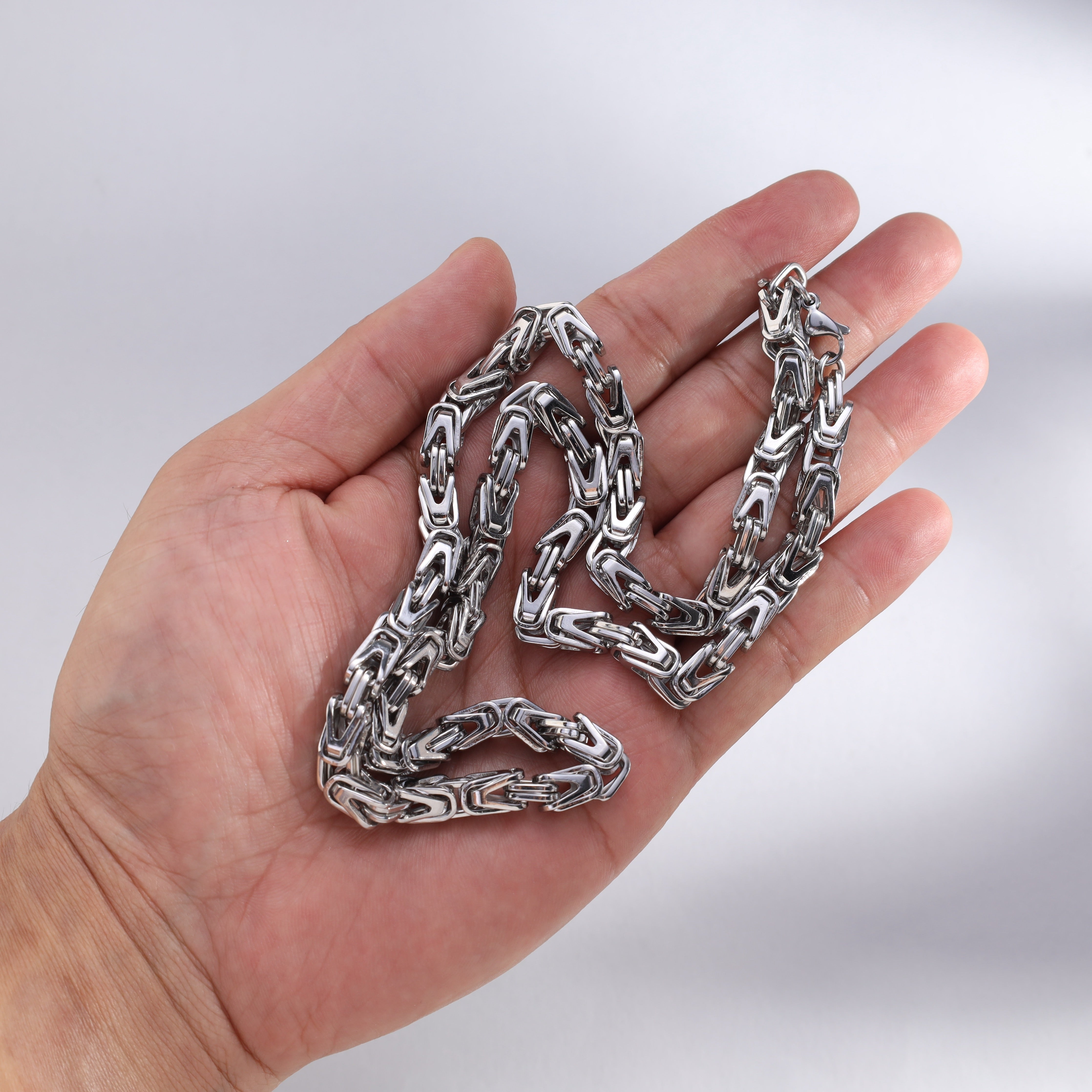 Königskette 6mm breit aus Edelstahl - Taipan Schmuck