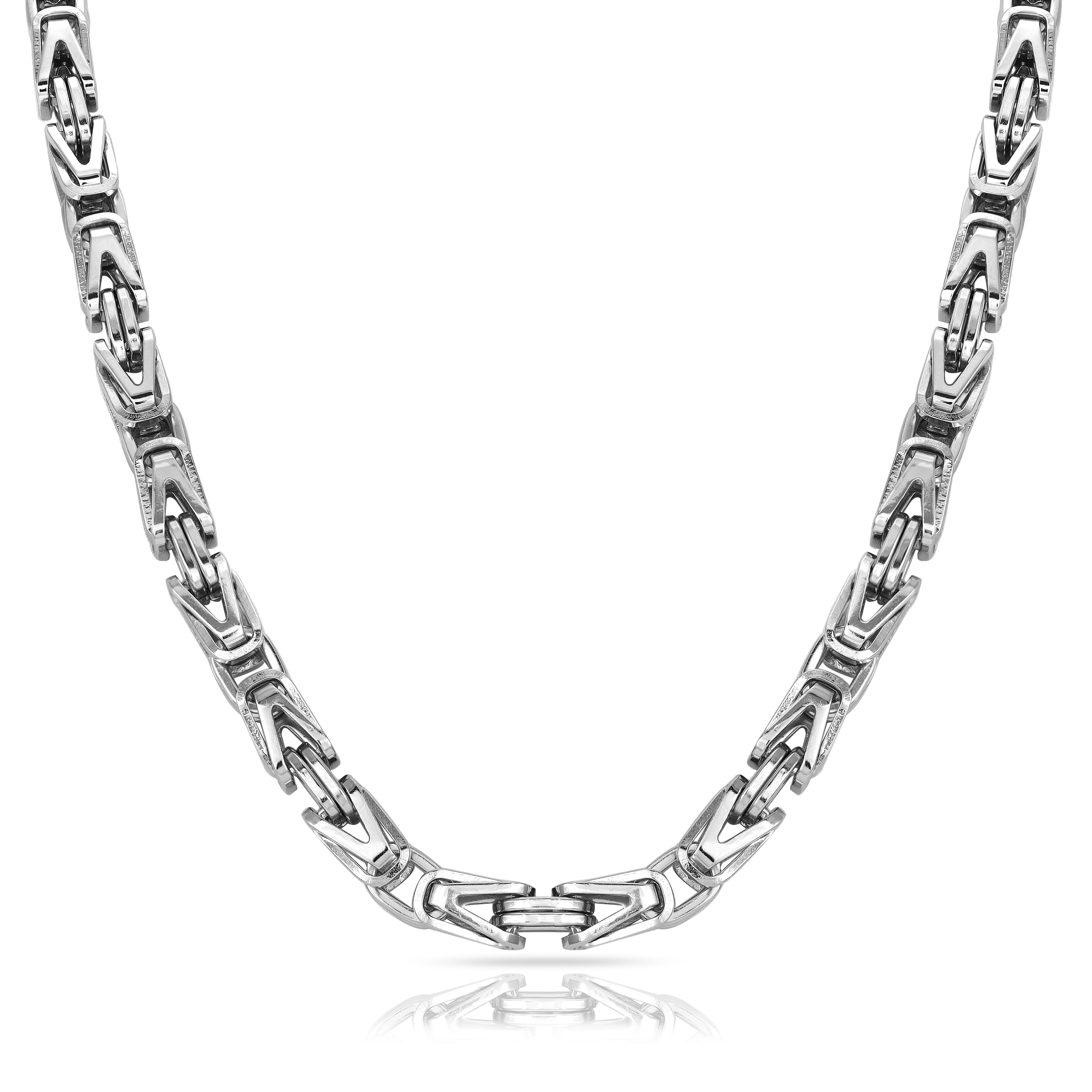 Set - Kette + Armband 8mm Königskette aus Edelstahl - Taipan Schmuck