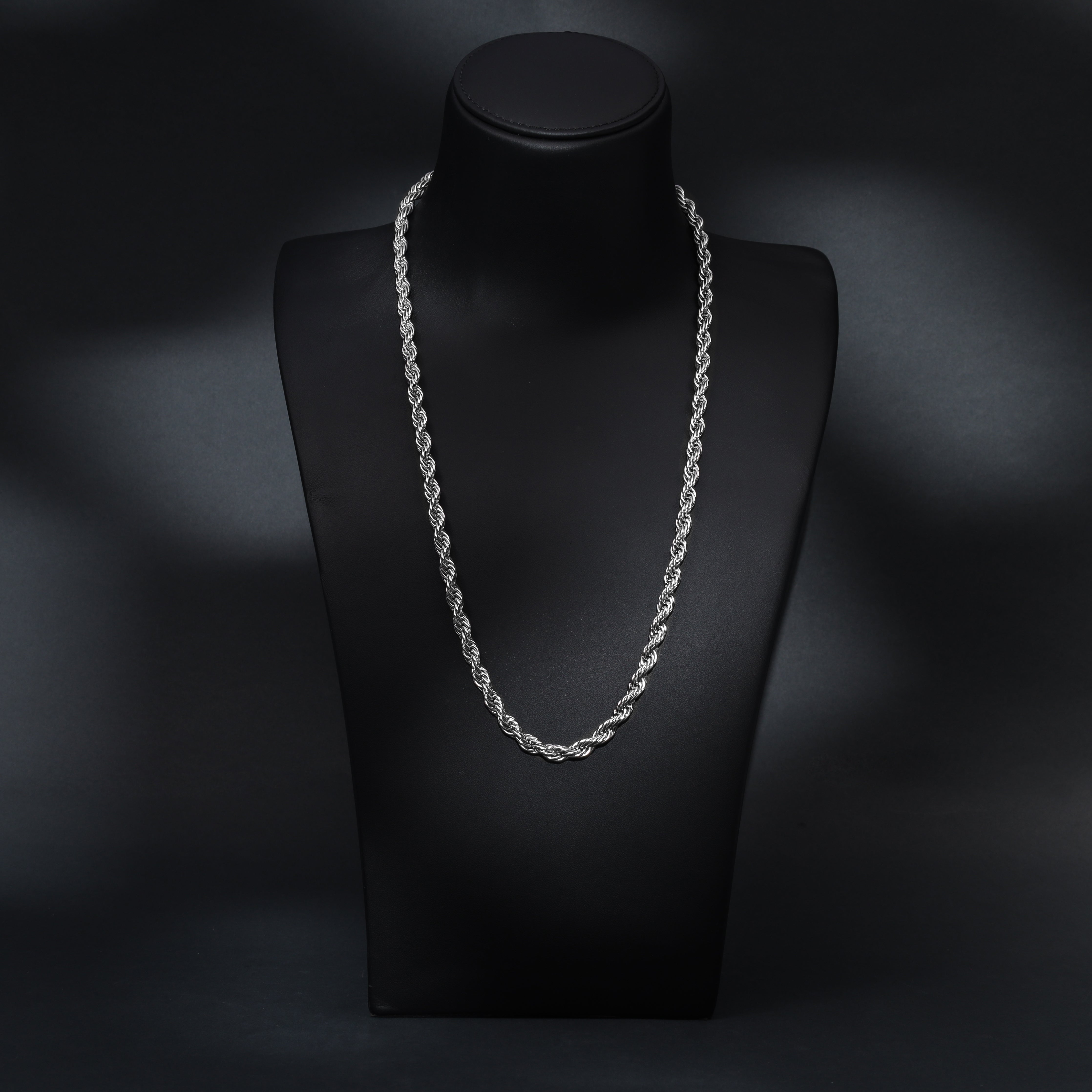 Kordelkette Rope Chain 7mm breit aus Edelstahl - Taipan Schmuck