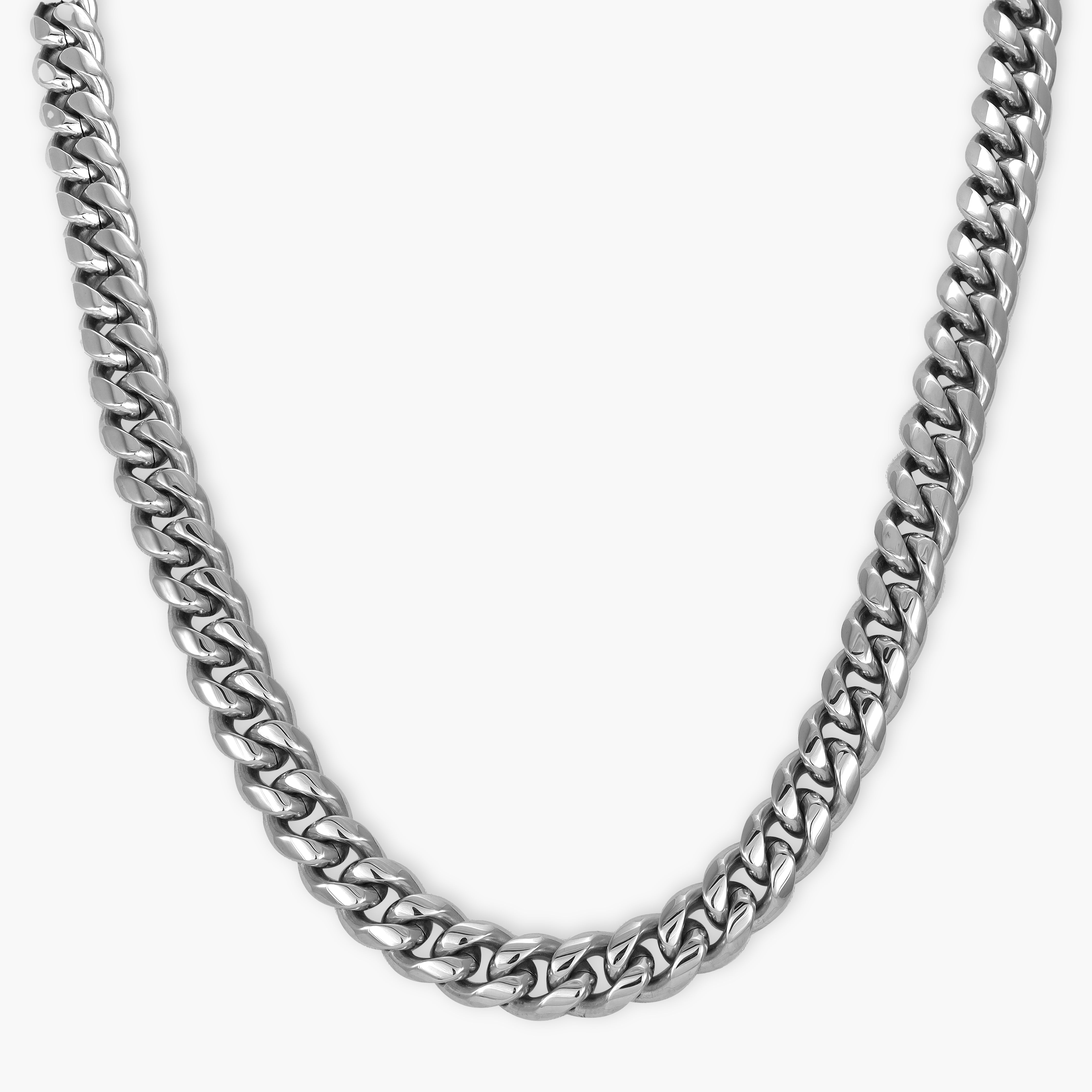10mm Miami Cuban Link Panzerkette aus Edelstahl - Taipan Schmuck