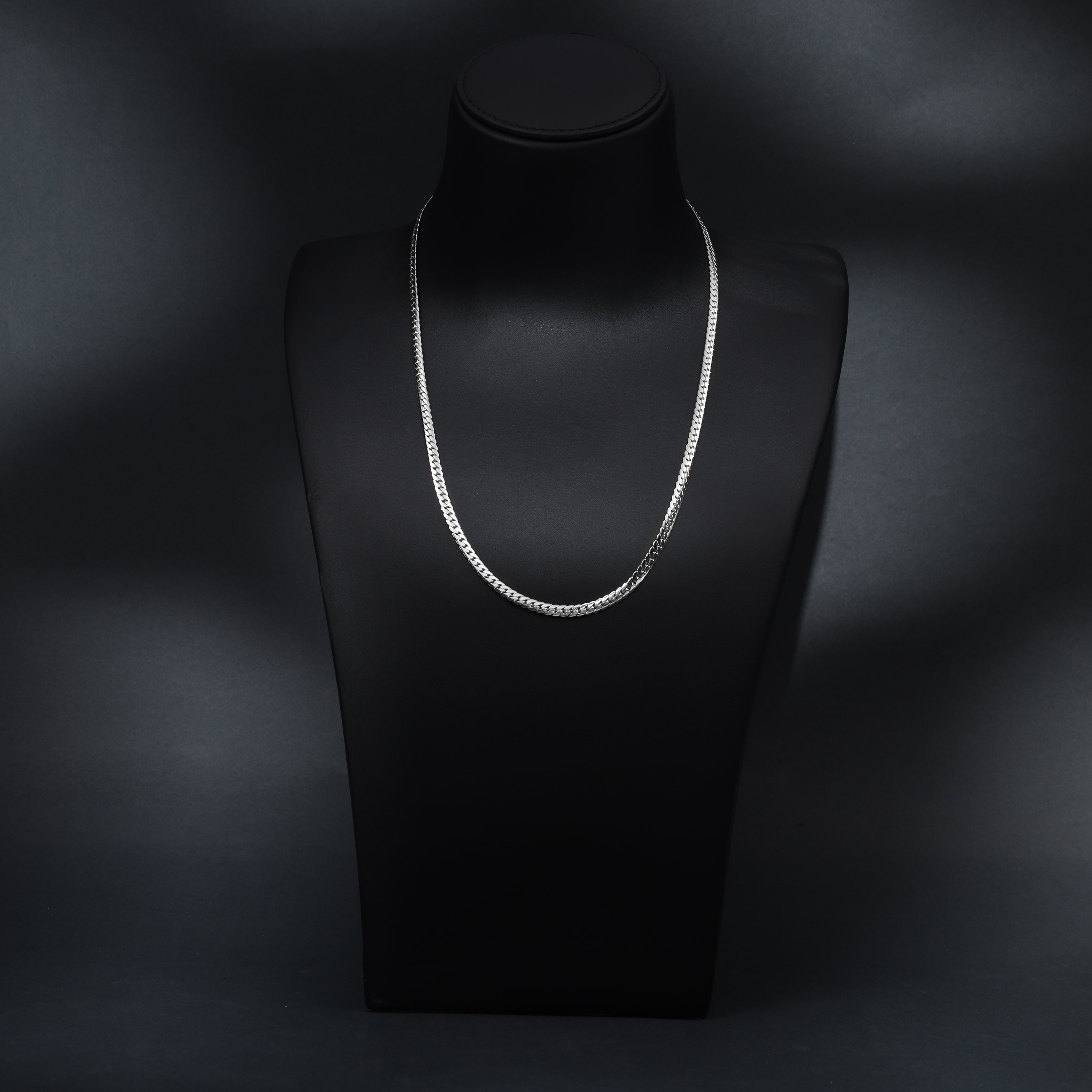 Flache Panzerkette 5mm breit aus Edelstahl - Taipan Schmuck