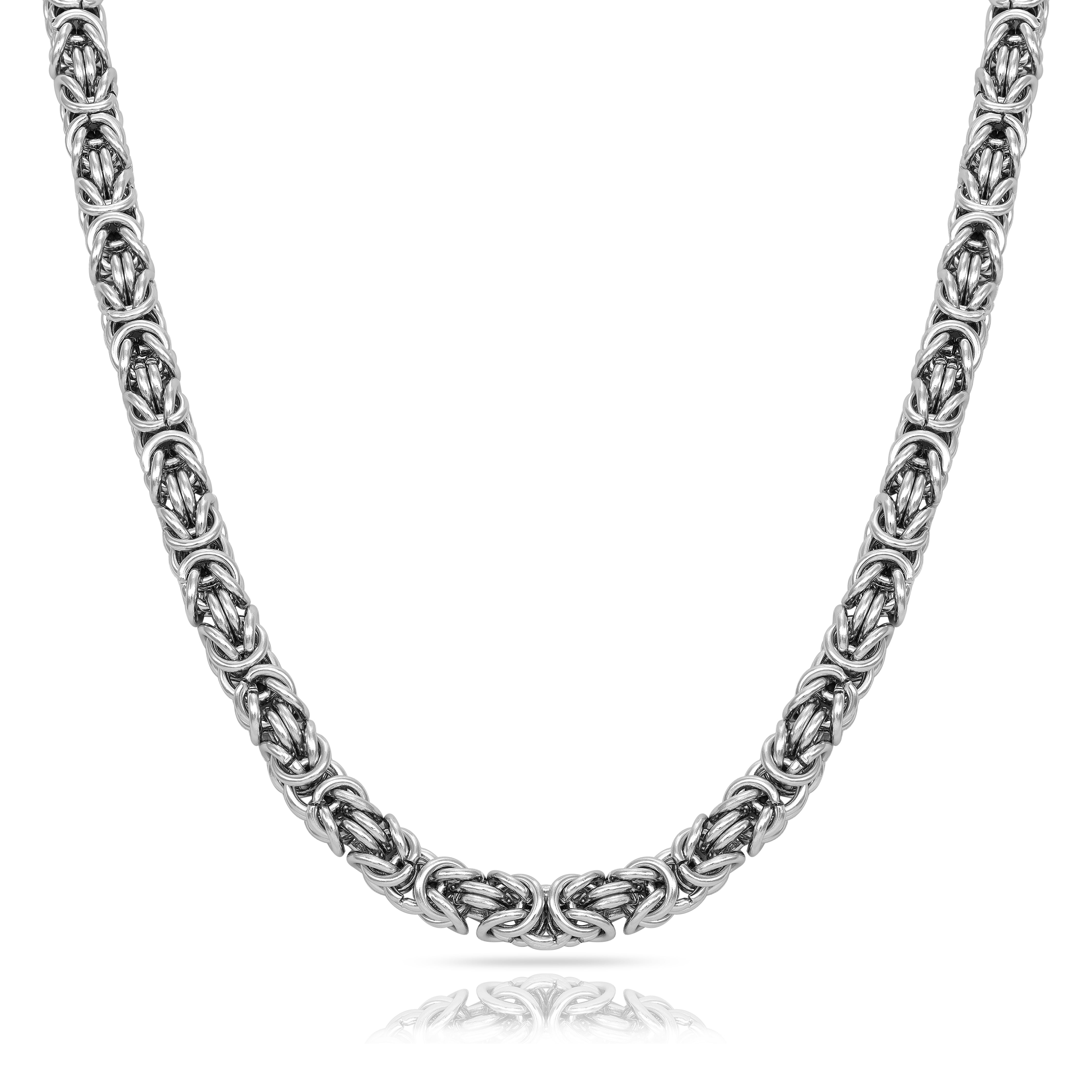 8mm runde Königskette aus Edelstahl - Taipan Schmuck