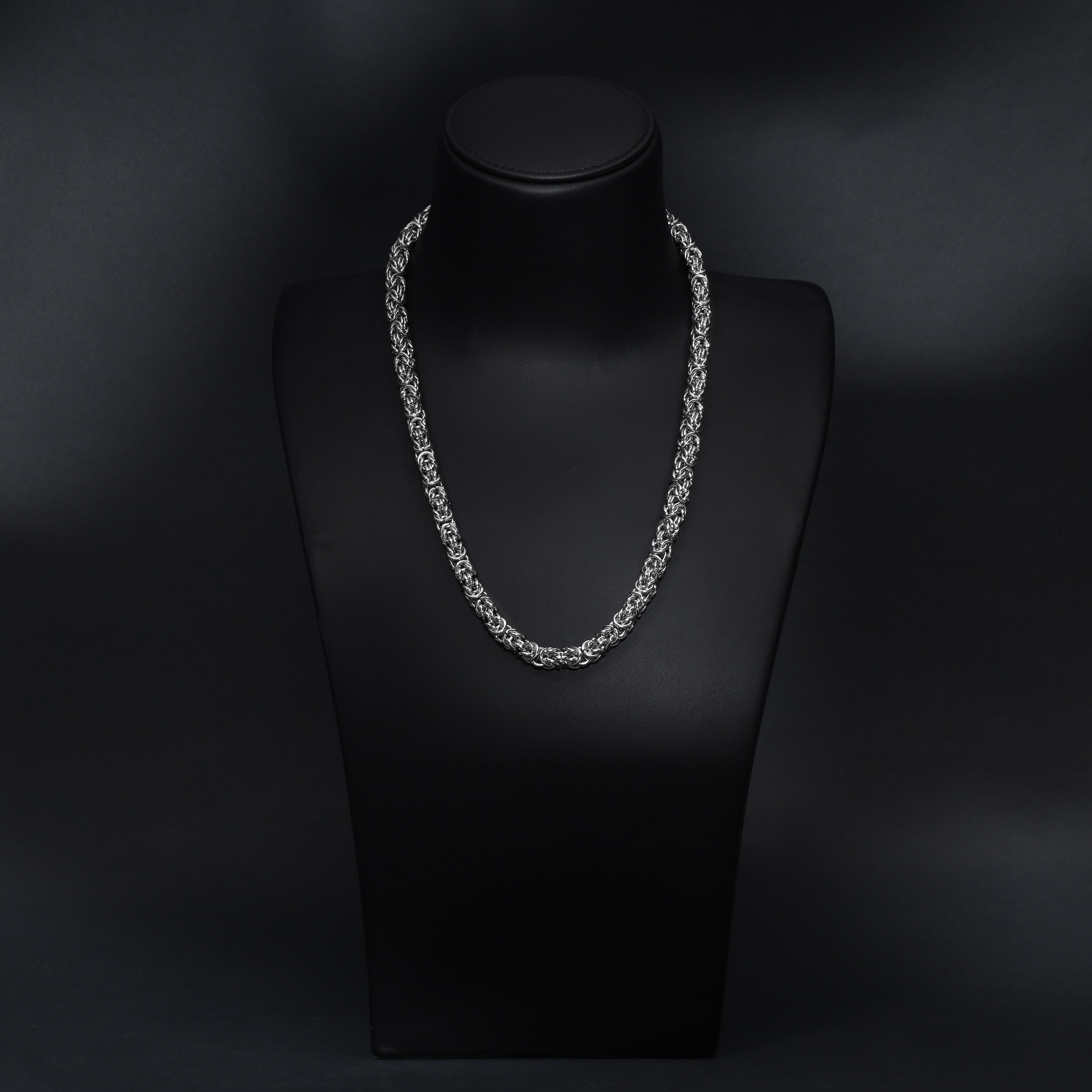 8mm runde Königskette aus Edelstahl - Taipan Schmuck