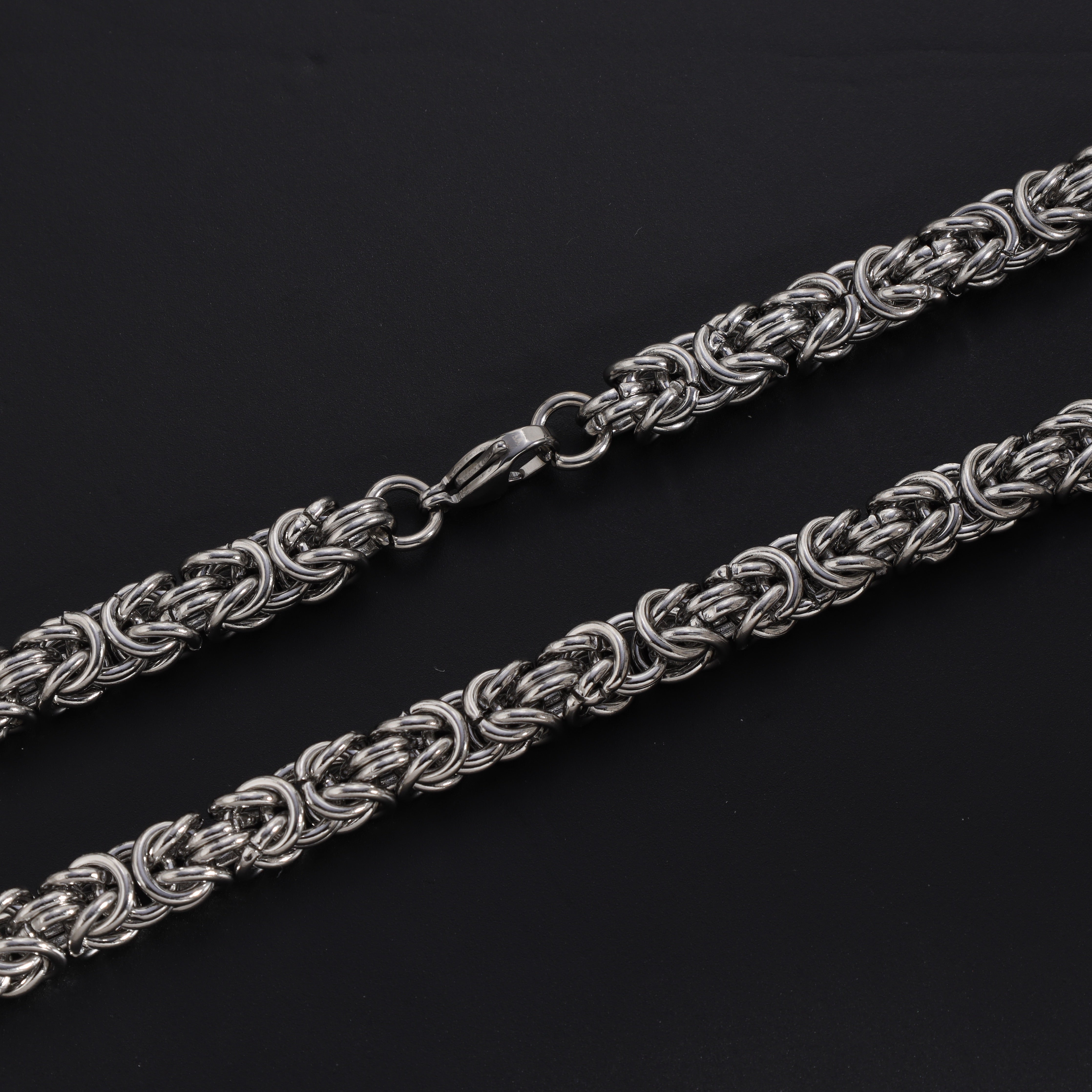 8mm runde Königskette aus Edelstahl - Taipan Schmuck
