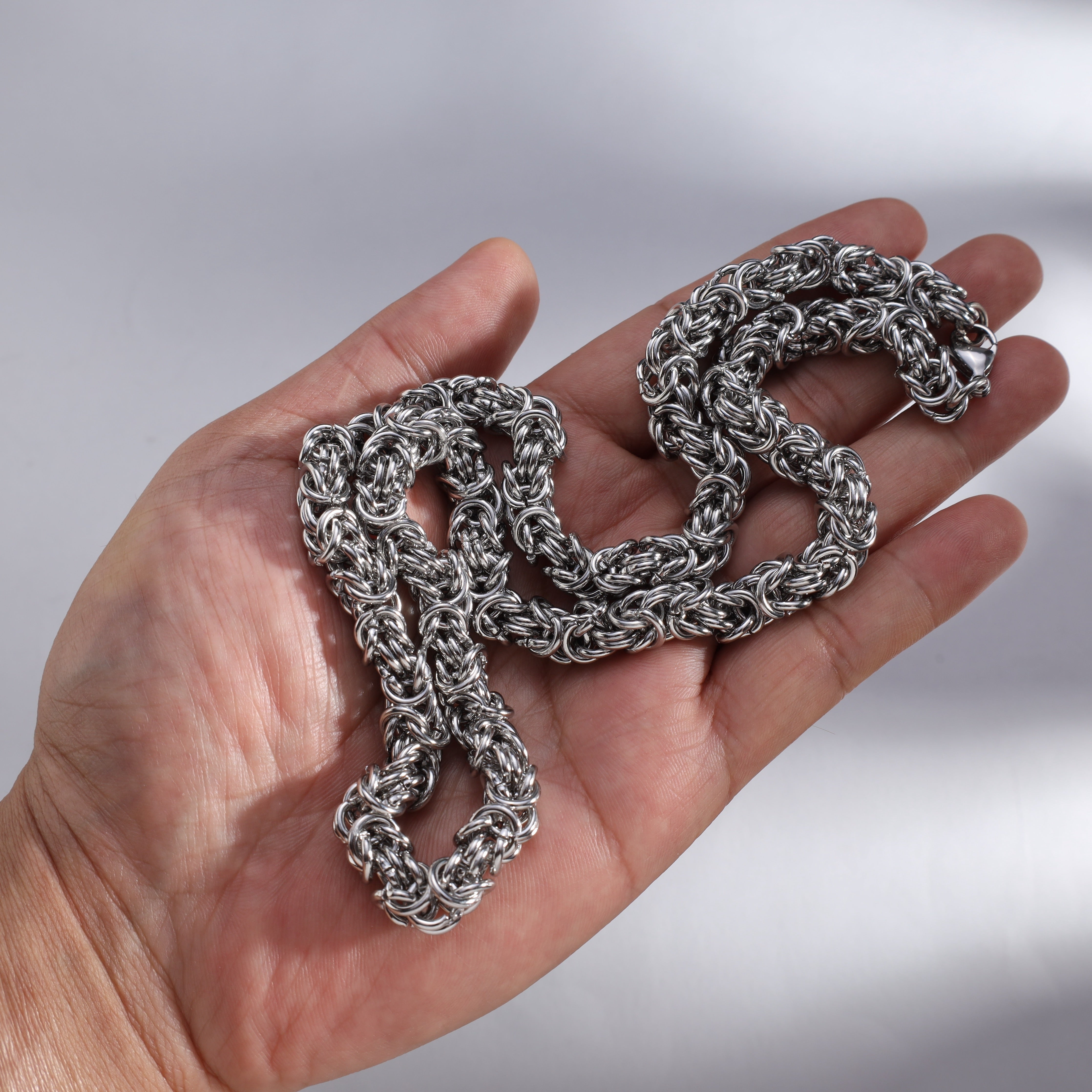8mm runde Königskette aus Edelstahl - Taipan Schmuck