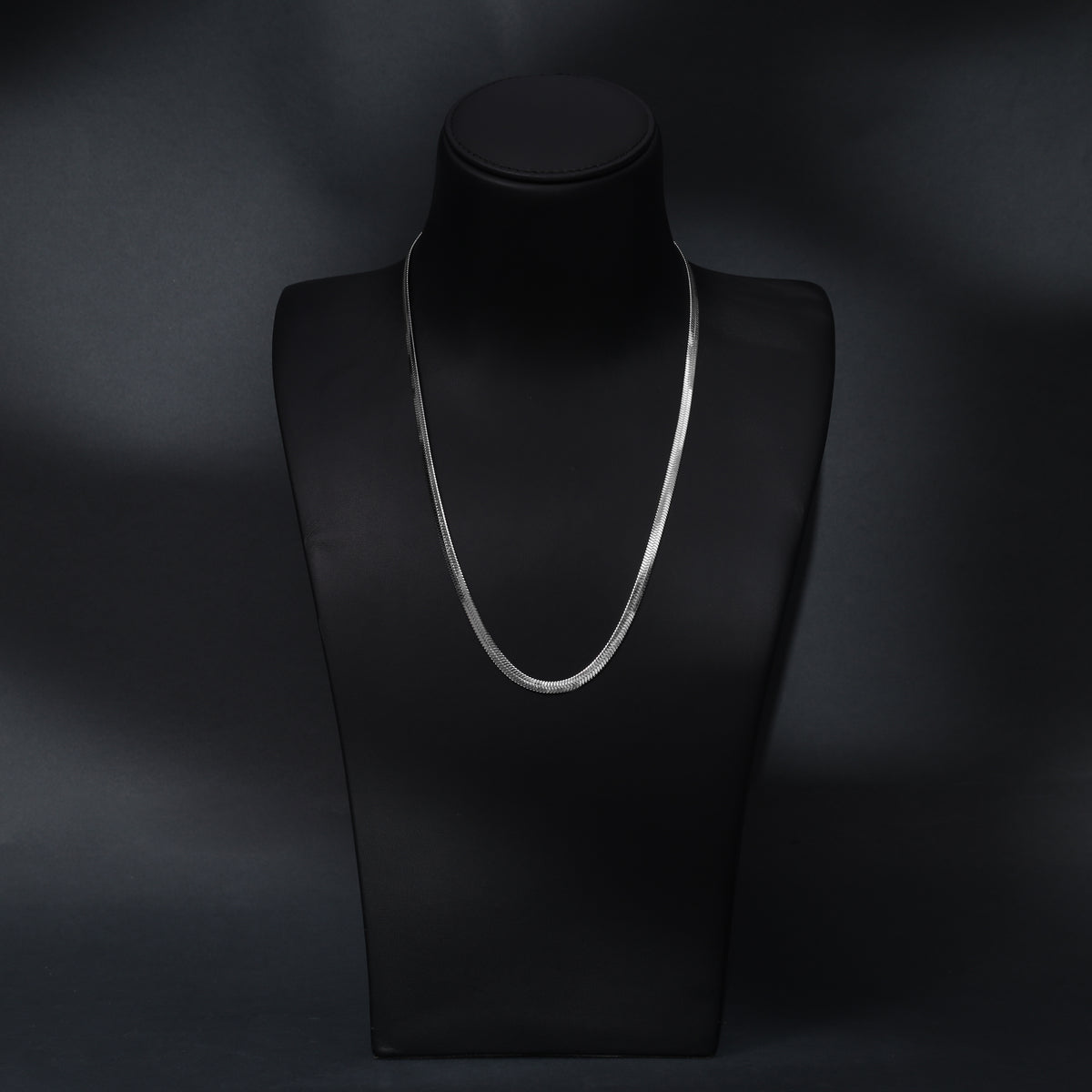 Fischgrätenkette Herringbone Chain 5mm breit 60cm aus Edelstahl - Taipan Schmuck