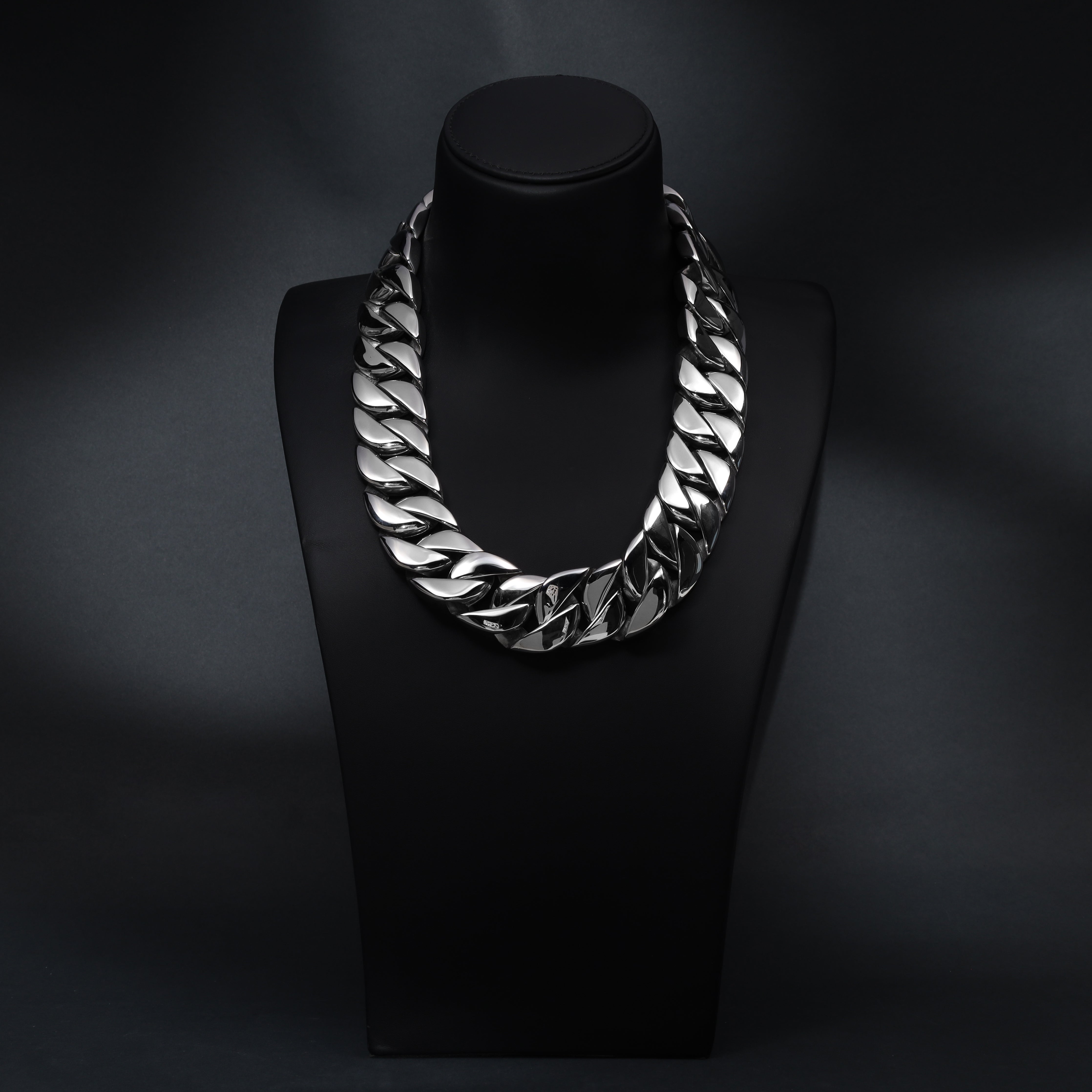30mm GIGANTISCHE Miami Cuban Link Kette Panzerkette aus Edelstahl - Taipan Schmuck