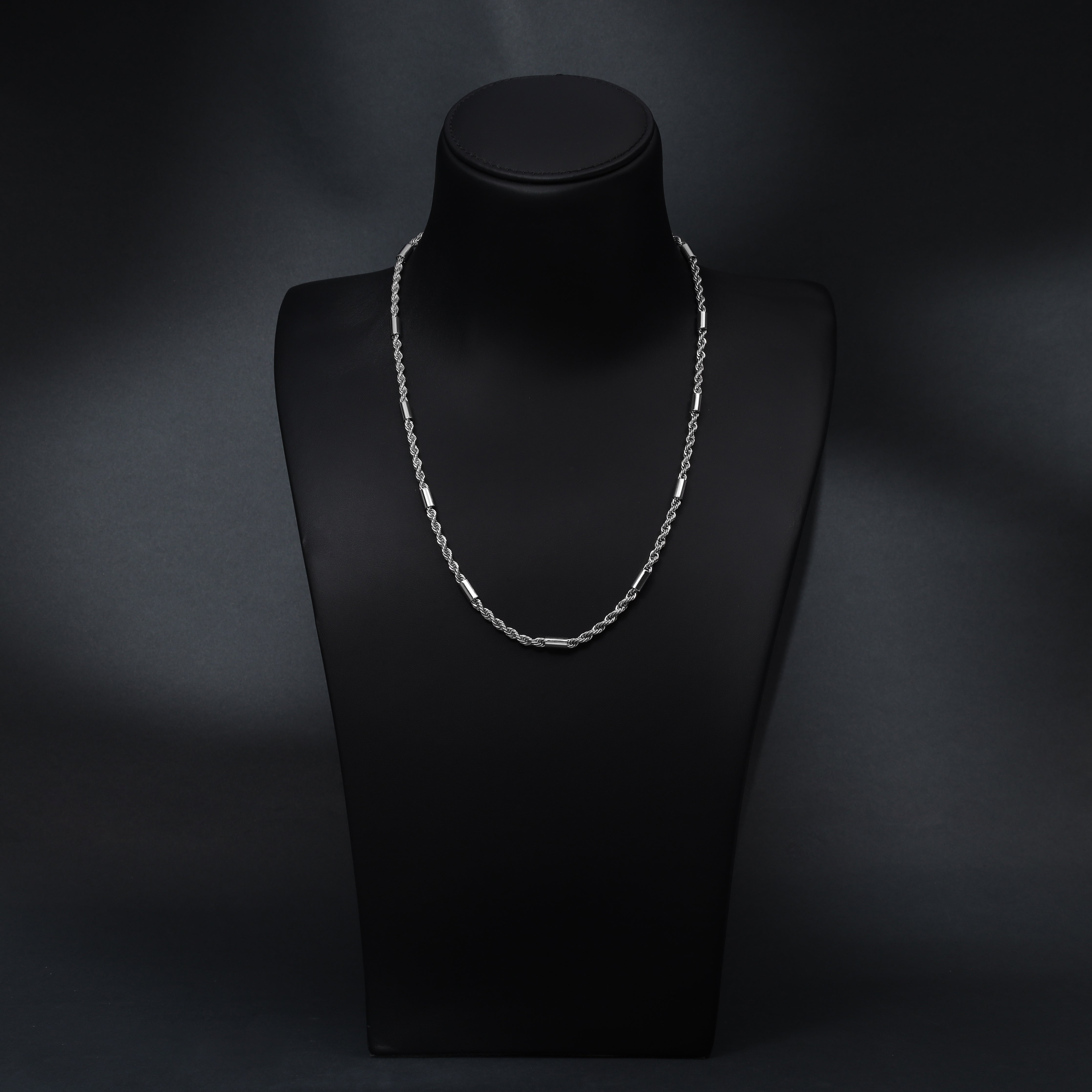 Kordelkette Bullet Chain 5mm breit 60cm aus Edelstahl - Taipan Schmuck
