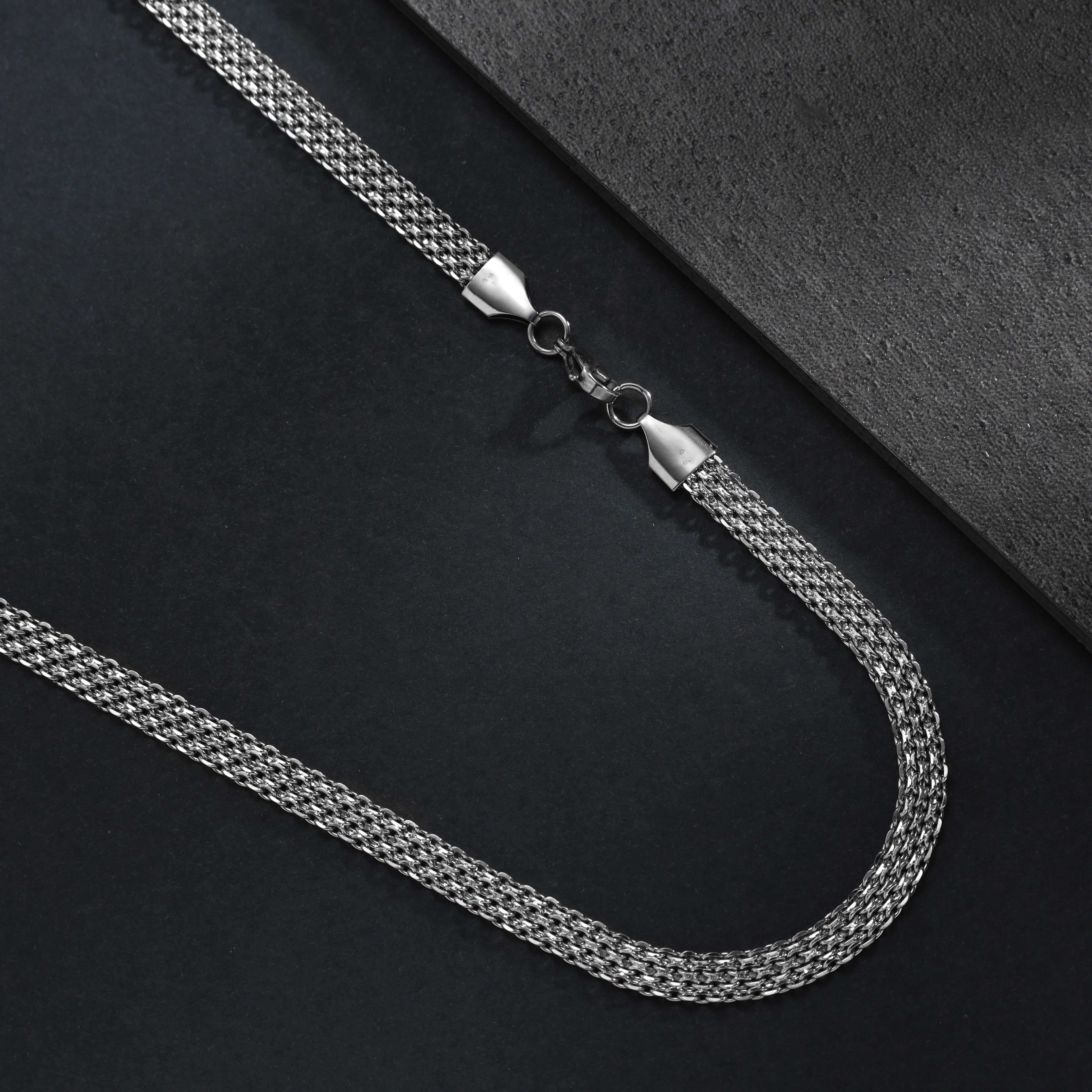 6mm Bismarck Kette 60cm aus Edelstahl - Taipan Schmuck