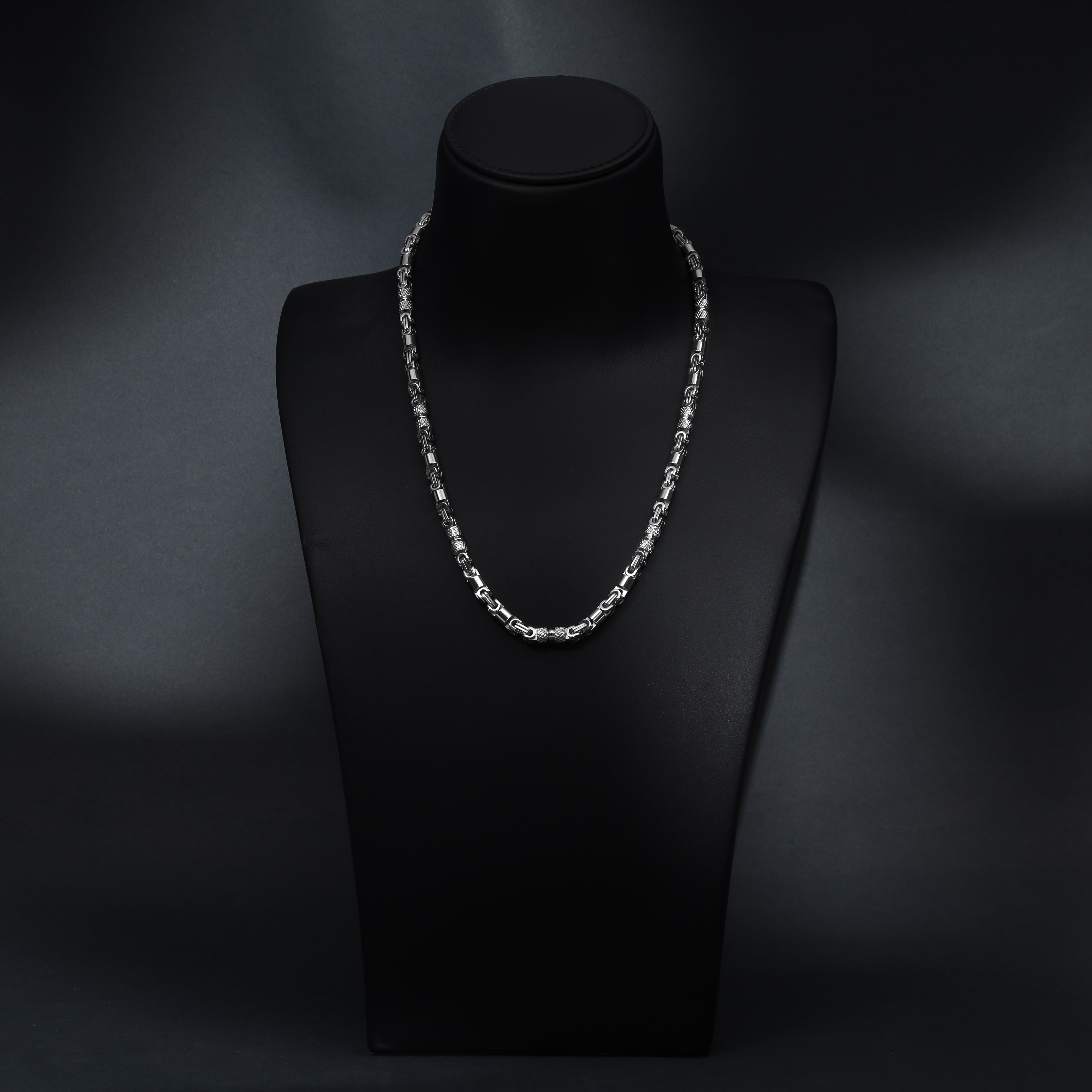 6mm Königskette + Montecarlo Kette aus Edelstahl - Taipan Schmuck