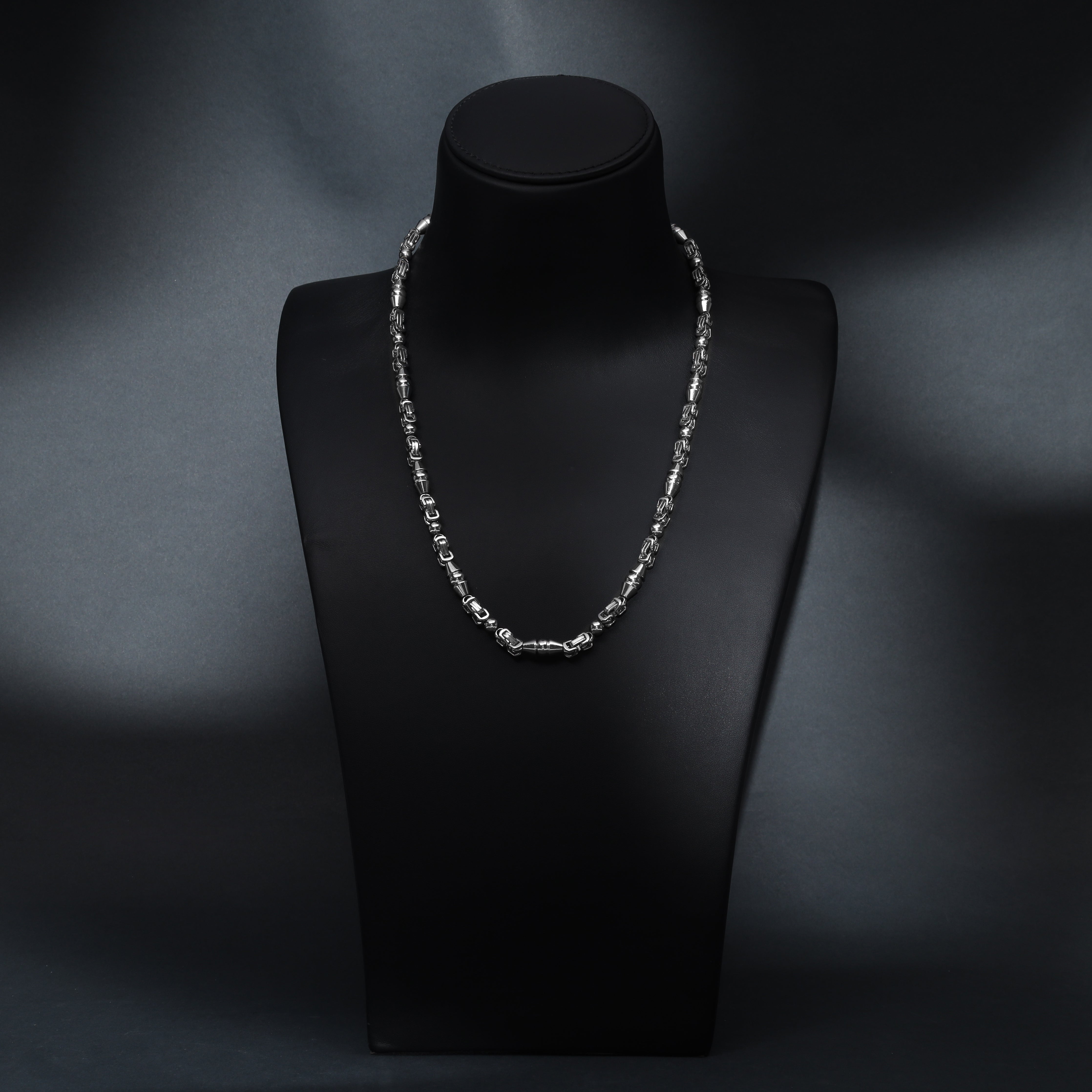 7mm Königskette + Montecarlo Kette 60cm aus Edelstahl - Taipan Schmuck