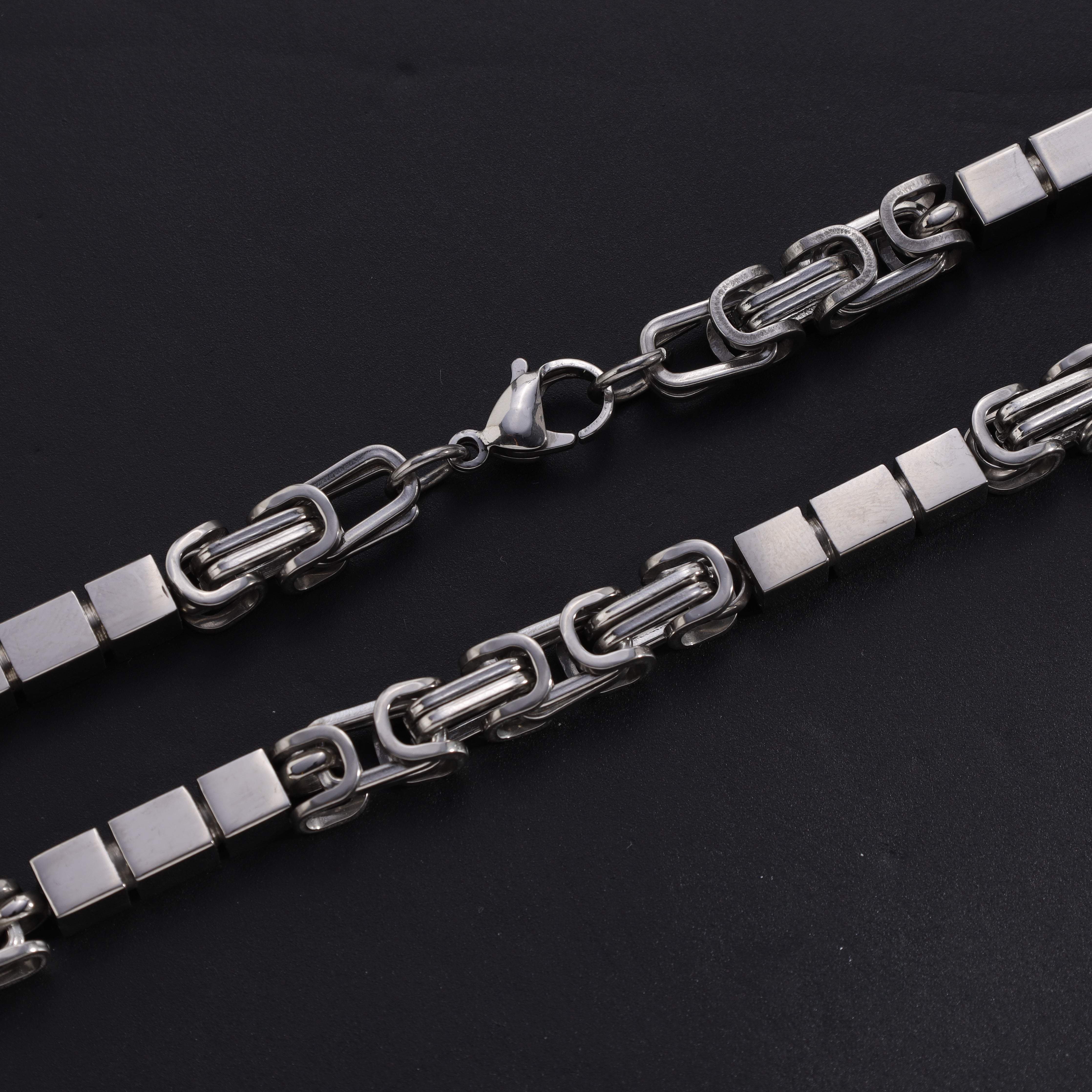 7mm king chain with blocks 60cm made of stainless steel