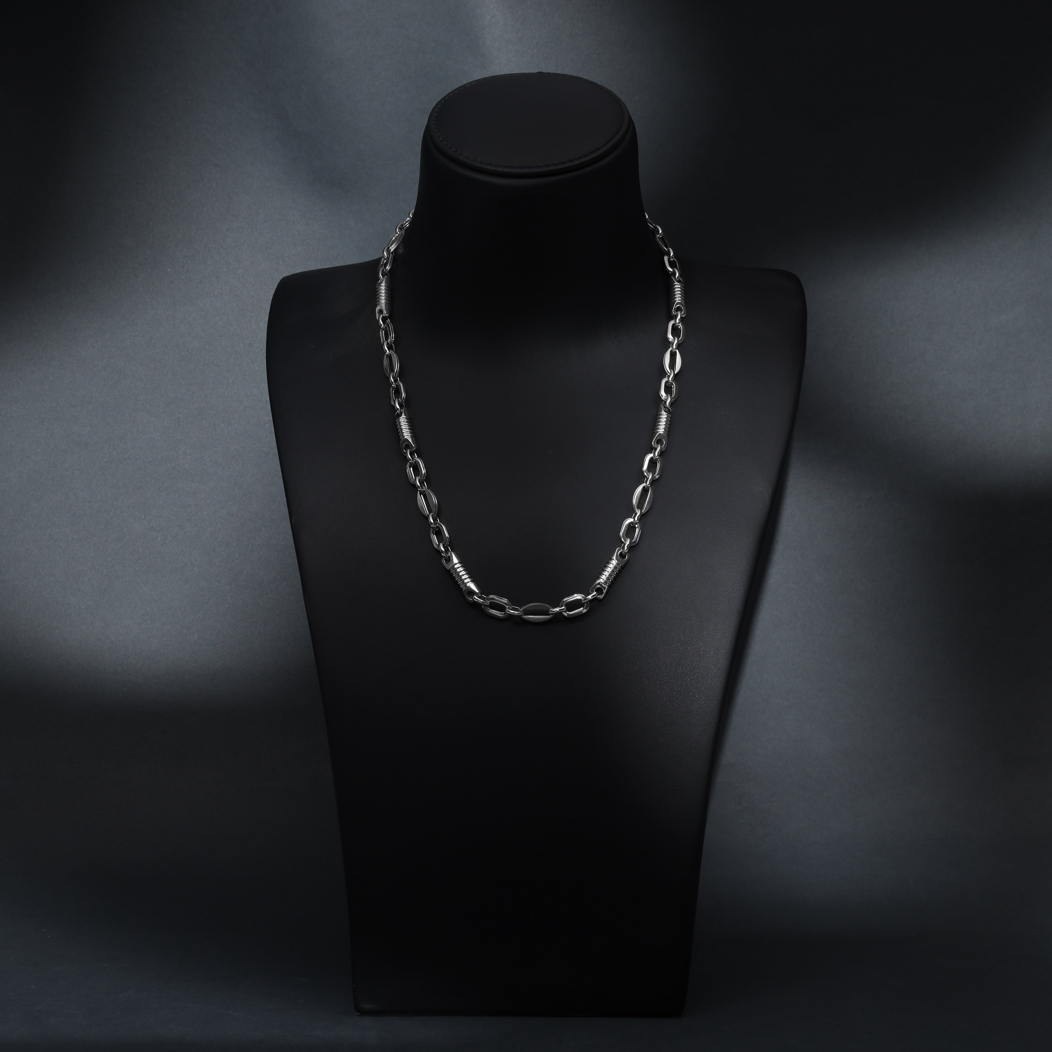 Montecarlo + Ankerkette 8mm breit 60cm aus Edelstahl - Taipan Schmuck