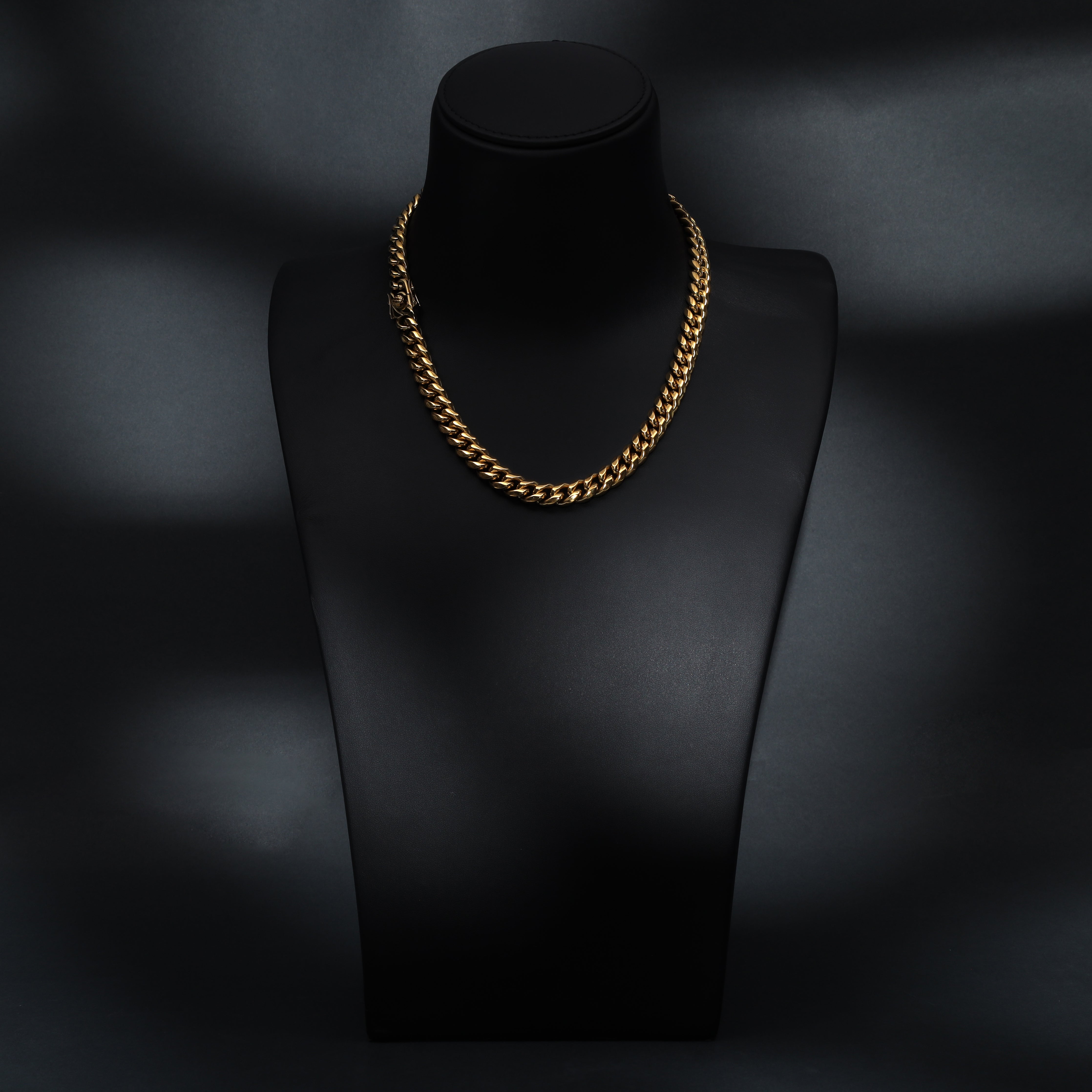 10mm Miami Cuban link aus Edelstahl 18K vergoldet - Taipan Schmuck