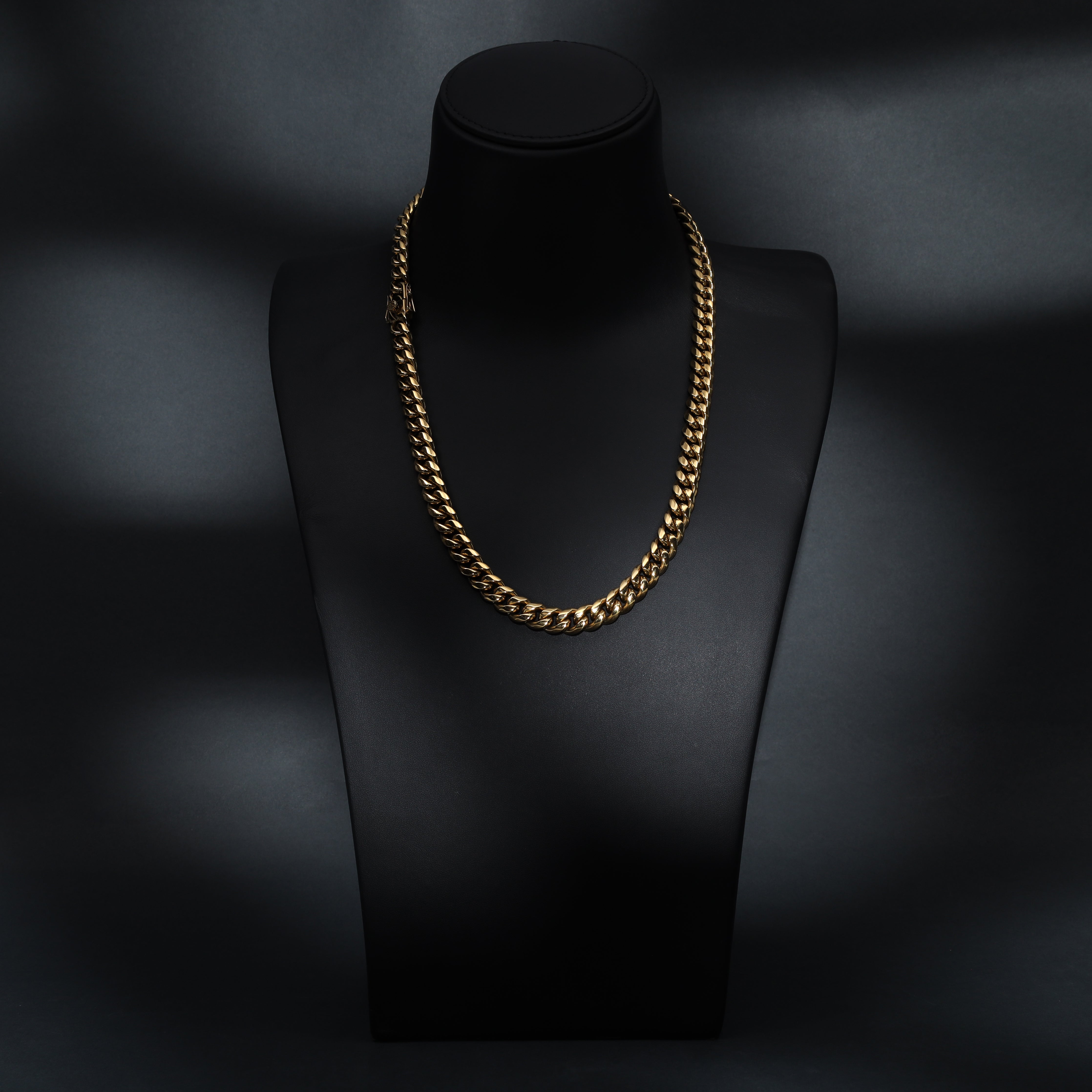 10mm Miami Cuban link aus Edelstahl 18K vergoldet - Taipan Schmuck