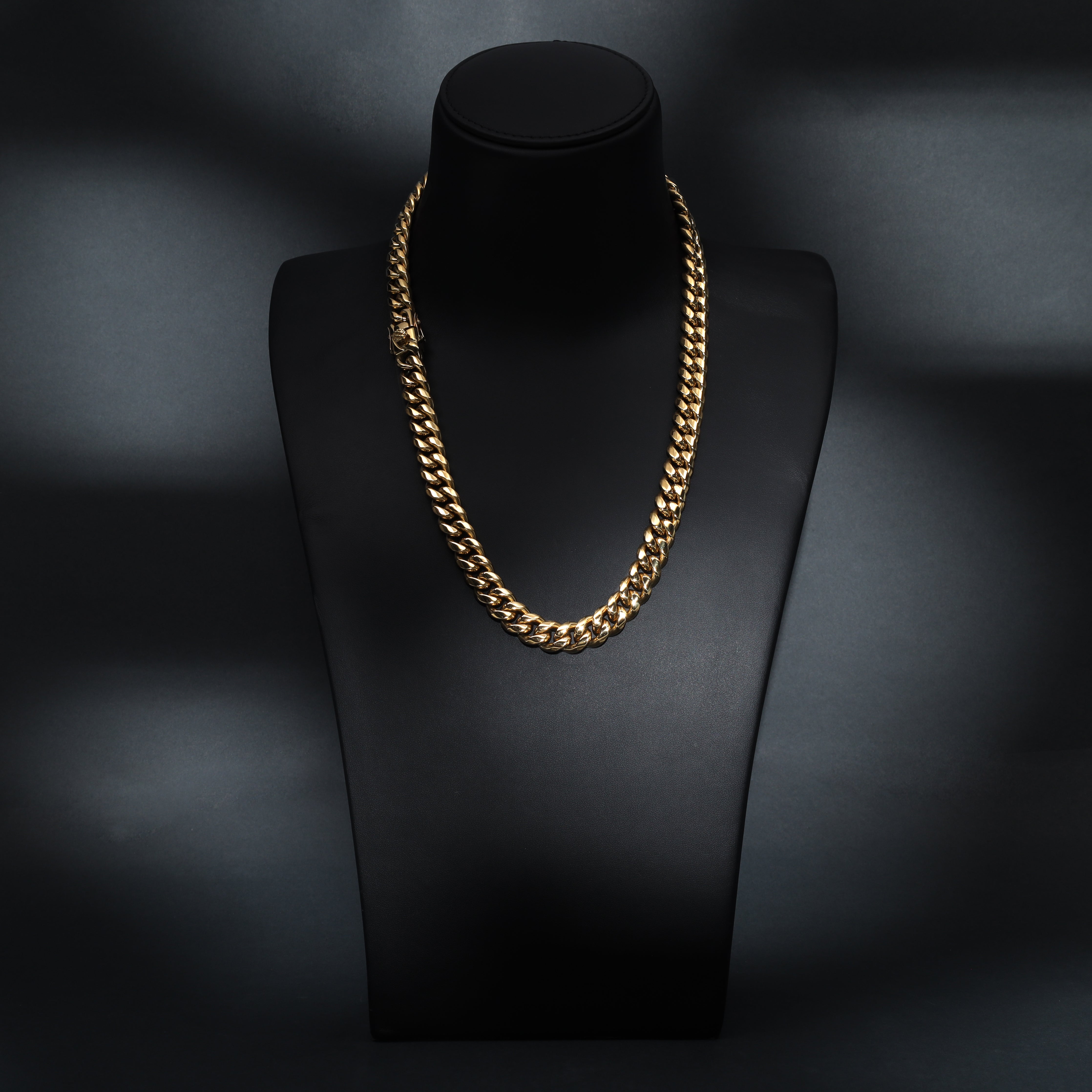 12mm Miami Cuban link aus Edelstahl 18K Vergoldet - Taipan Schmuck