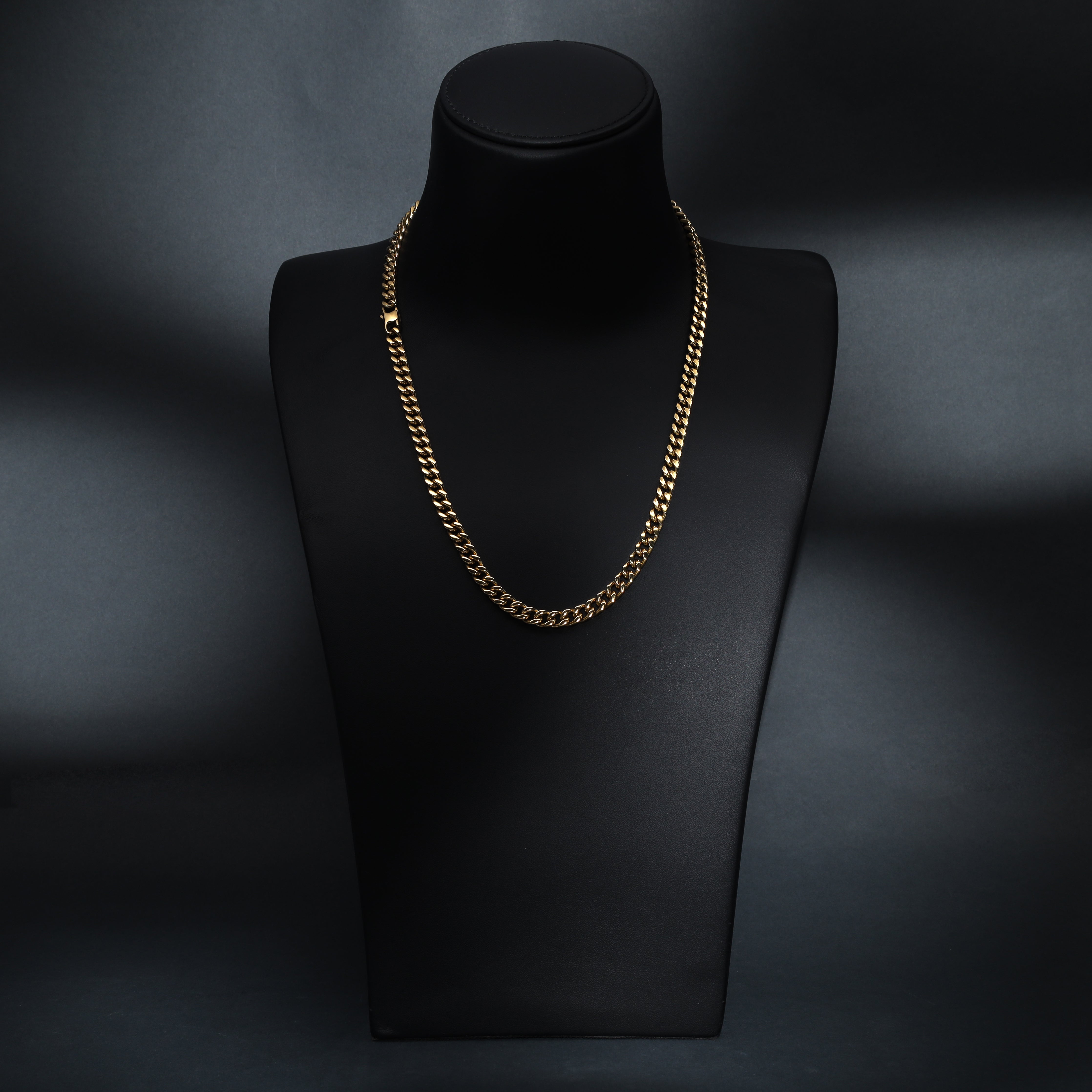6mm Cuban Link aus Edelstahl 18K vergoldet - Taipan Schmuck
