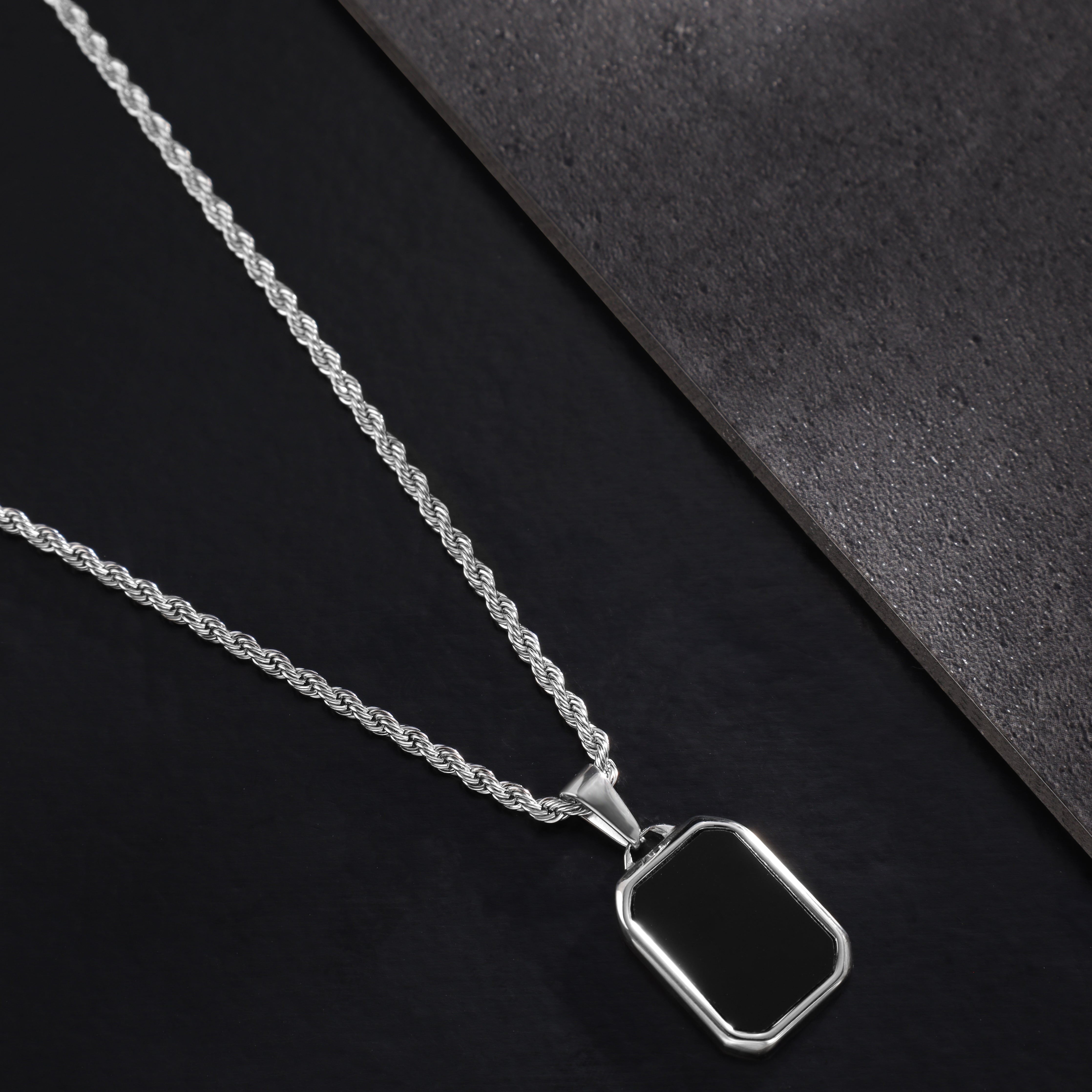 relisted negative review Kordelkette Rope Chain mit Anhänger aus Edelstahl - Taipan Schmuck