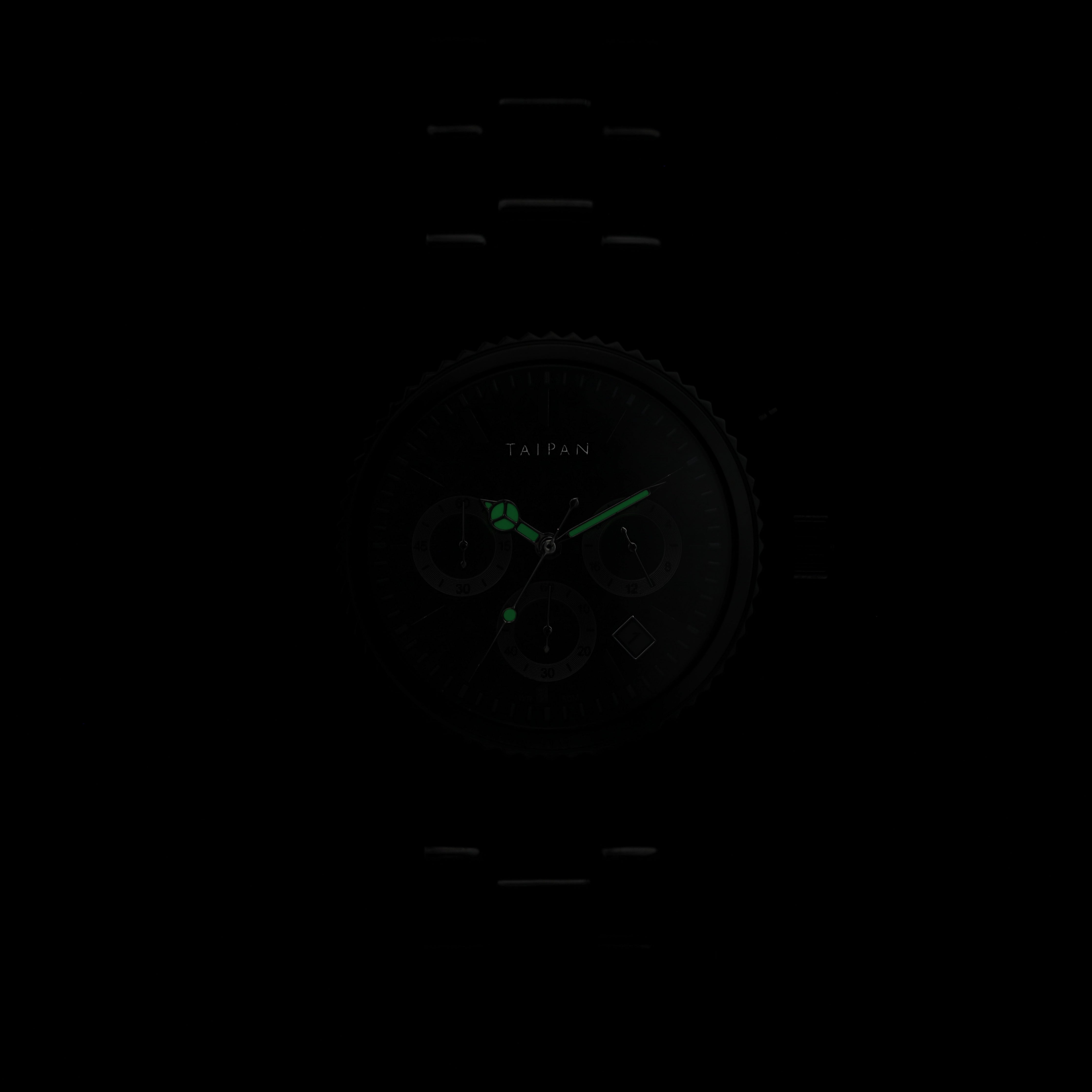 Armbanduhr Chronograph ALL BLACK - Taipan Schmuck