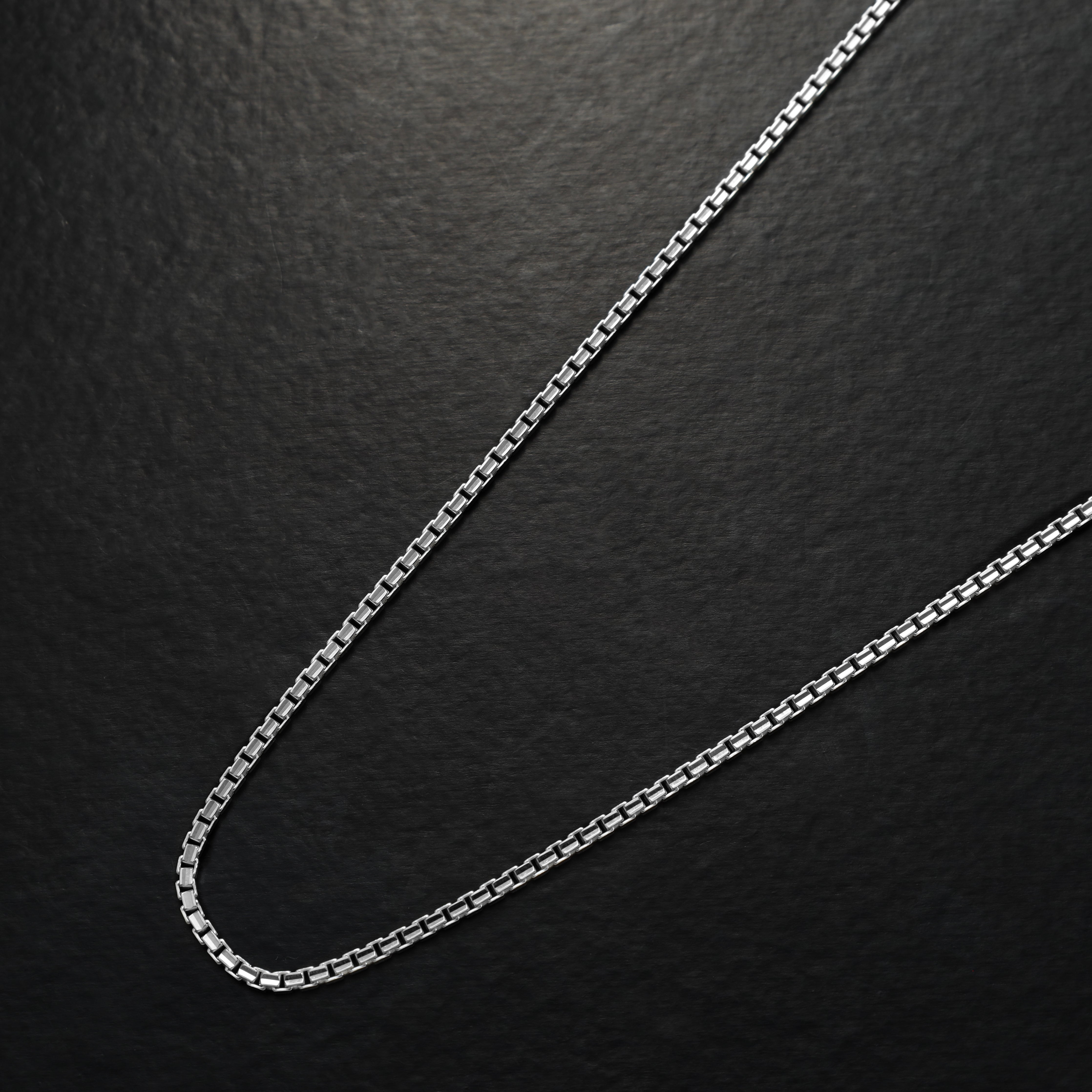 Box Chain Kette 2mm breit aus 925 Sterling Silber unisex - Taipan Schmuck