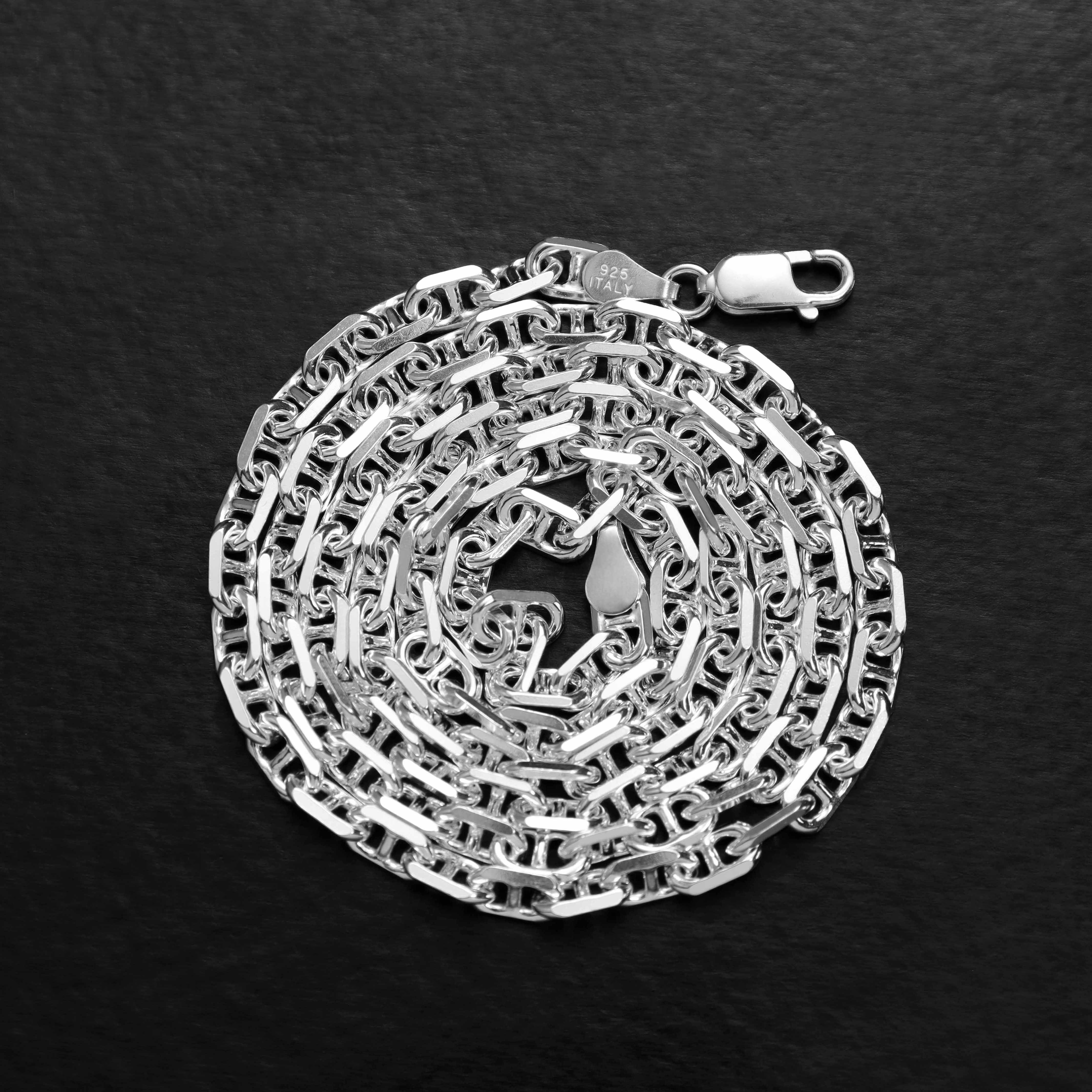 Marinerkette 4mm breit aus 925 Sterling Silber - Taipan Schmuck