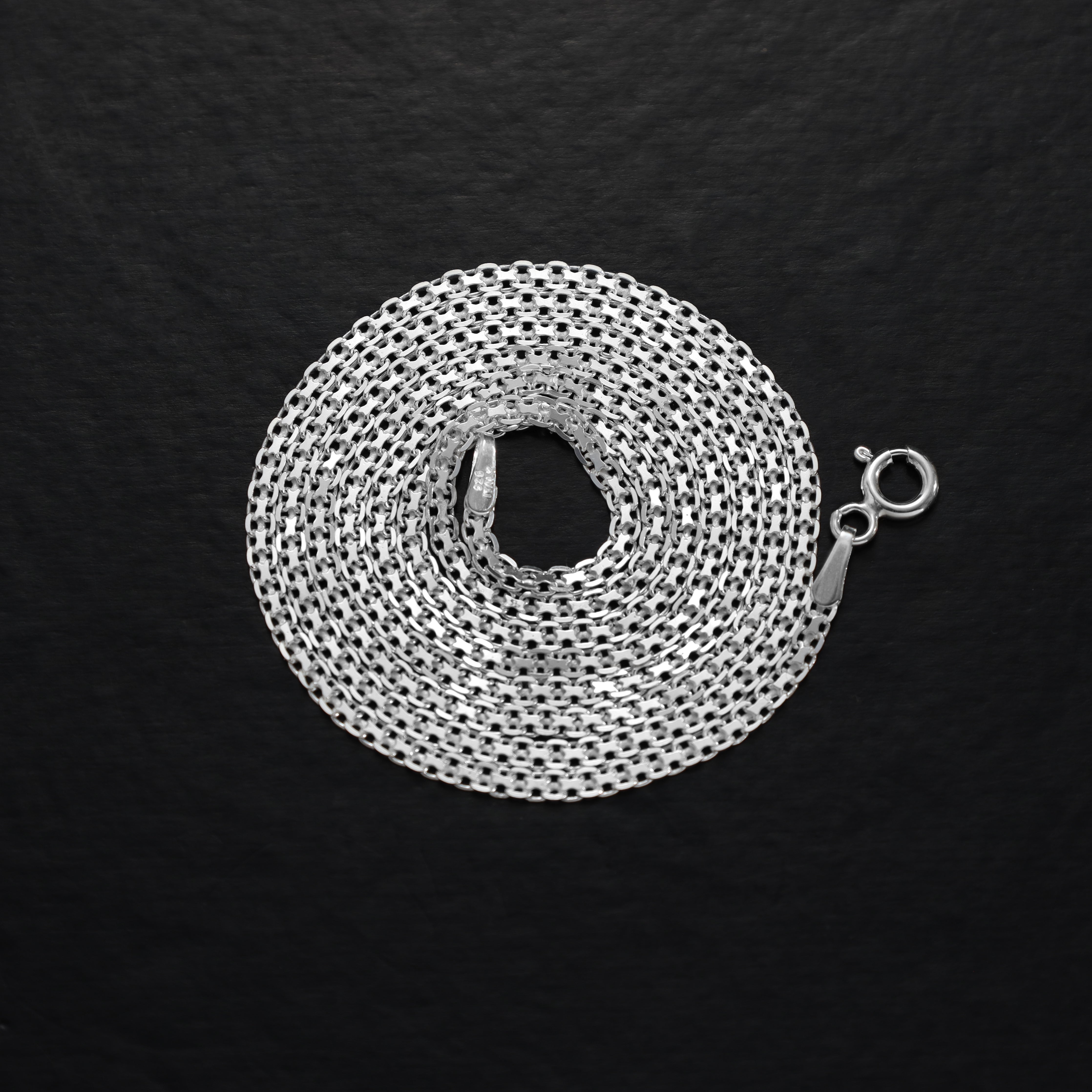 Bismarck Kette 2mm breit aus 925 Sterling Silber unisex - Taipan Schmuck